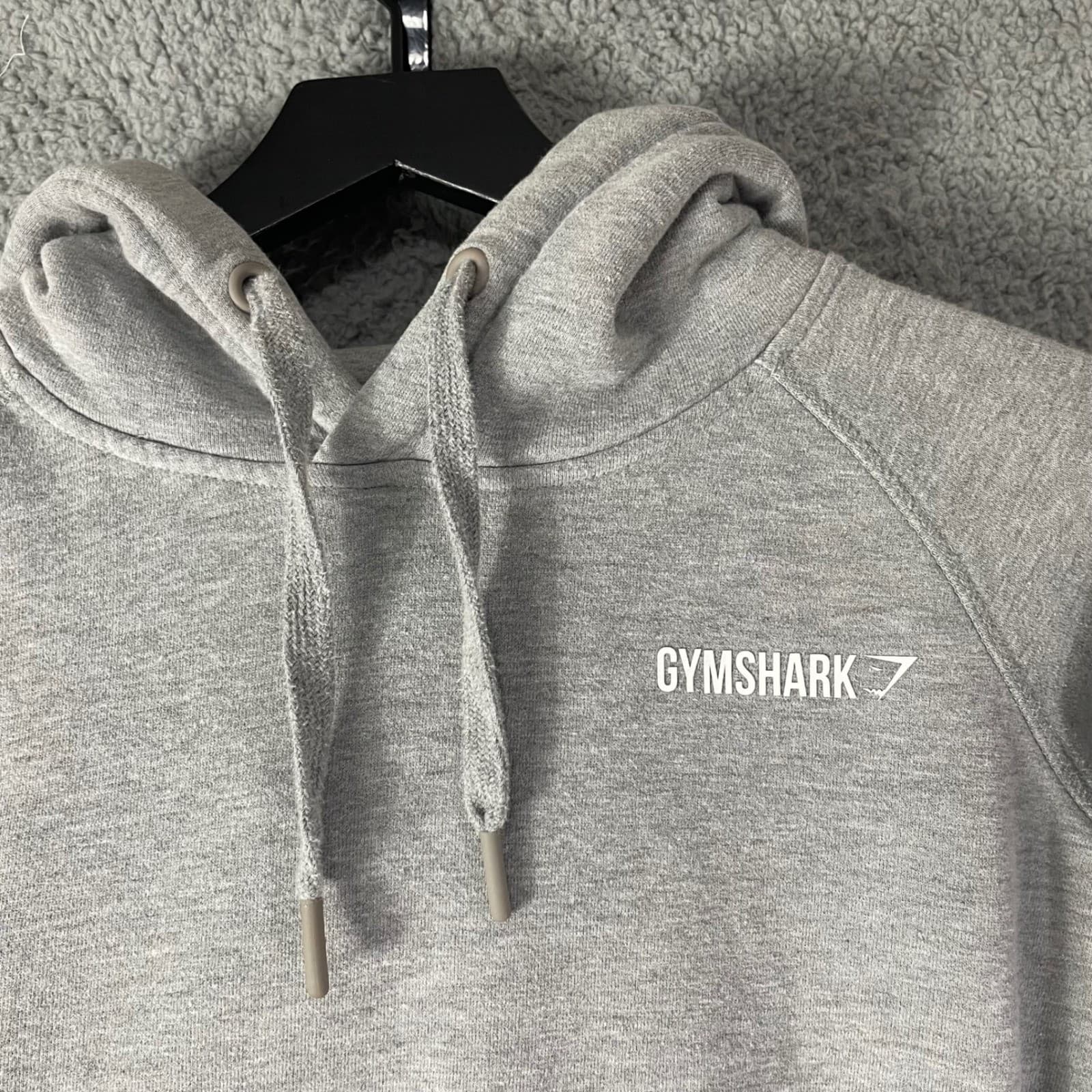Gymshark Hoodie Mens Small Gray Pullover Logo Fleece Gym Sweatshirt - Thumbnail 6