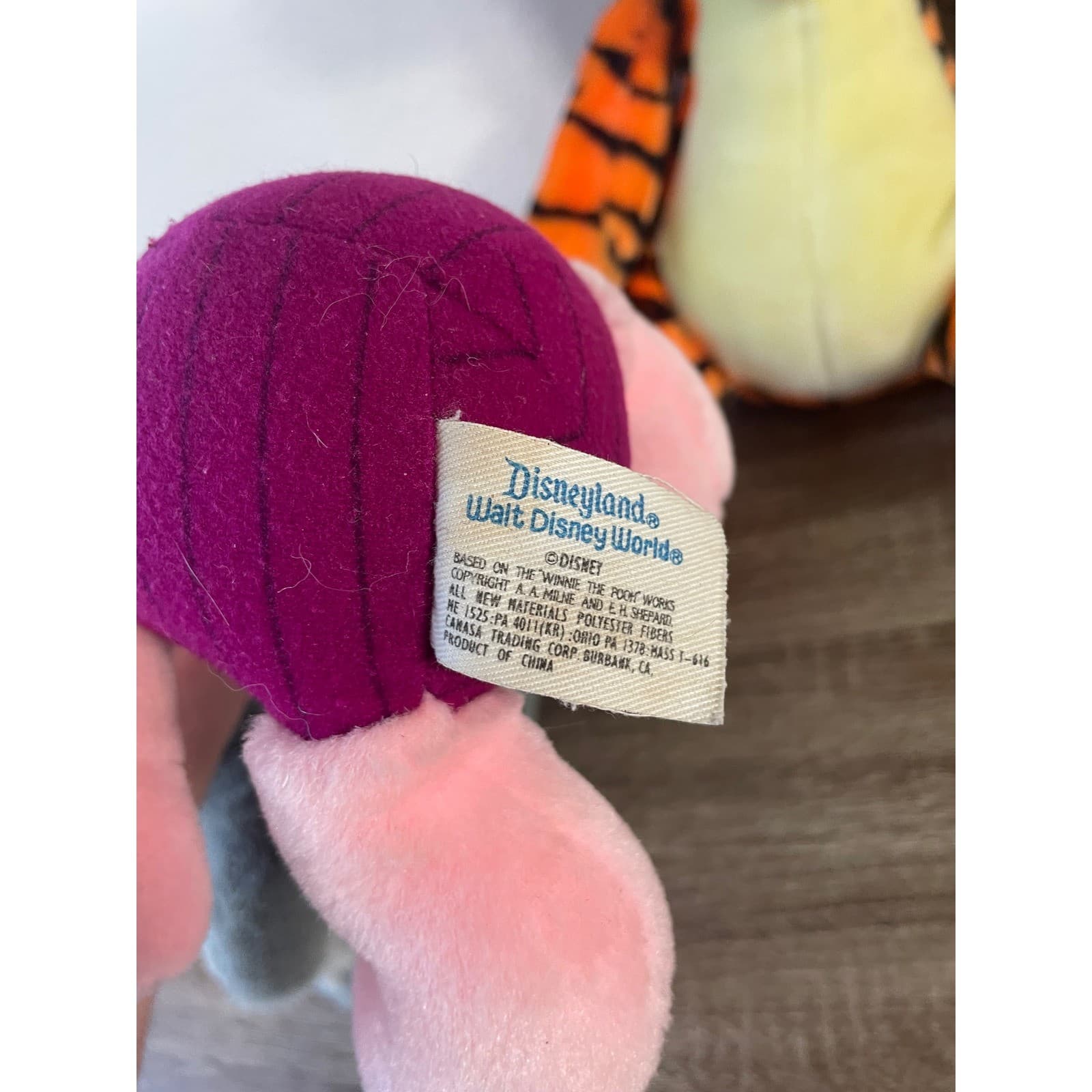 Vintage Disney Parks Pooh Tigger Piglet Eeyore Plush Lot Disneyland Disney World - Thumbnail 4
