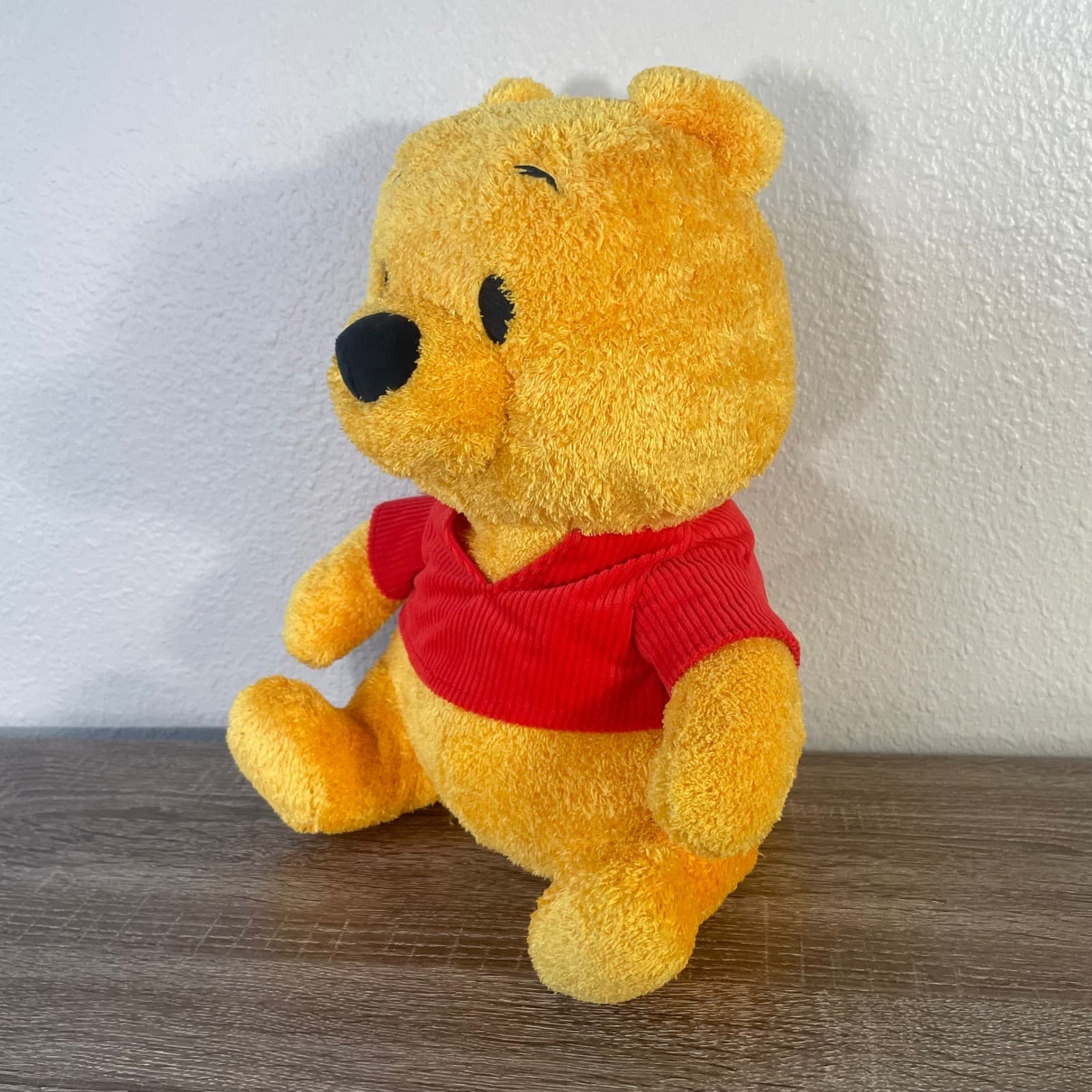 Disney Winnie the Pooh Weighted Plush 14" Bear Red Shirt Stuffed Animal - Thumbnail 5