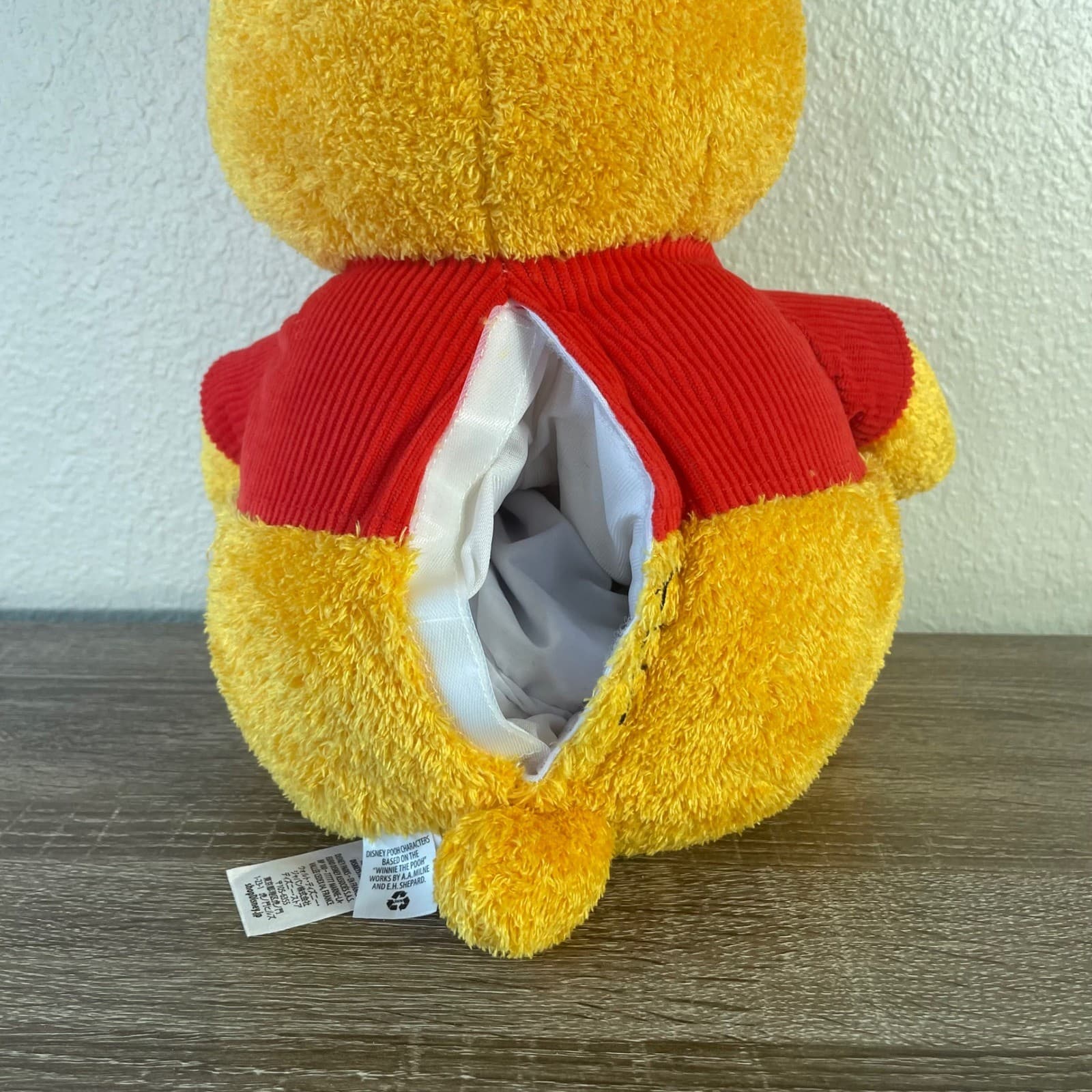 Disney Winnie the Pooh Weighted Plush 14" Bear Red Shirt Stuffed Animal - Thumbnail 9