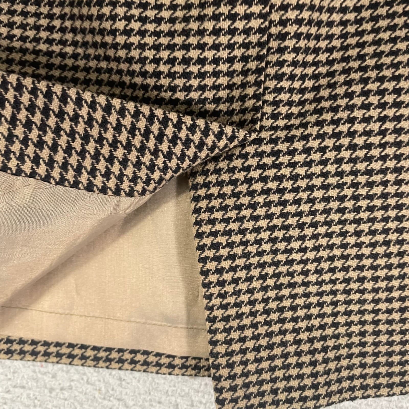 Ann Taylor Petites Houndstooth Skirt 8P Wool Blend Pencil Career Work - Thumbnail 10
