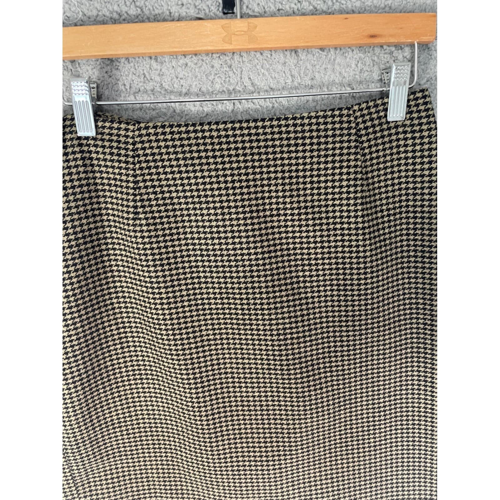 Ann Taylor Petites Houndstooth Skirt 8P Wool Blend Pencil Career Work - Thumbnail 9