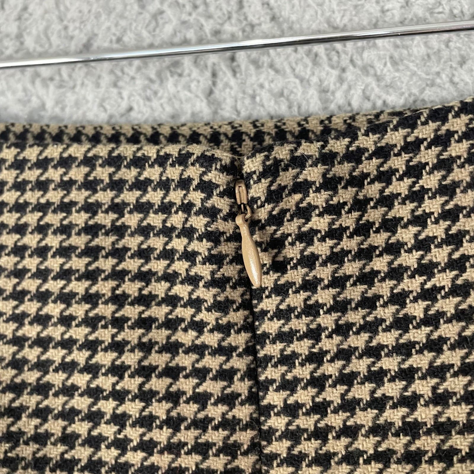 Ann Taylor Petites Houndstooth Skirt 8P Wool Blend Pencil Career Work - Thumbnail 11