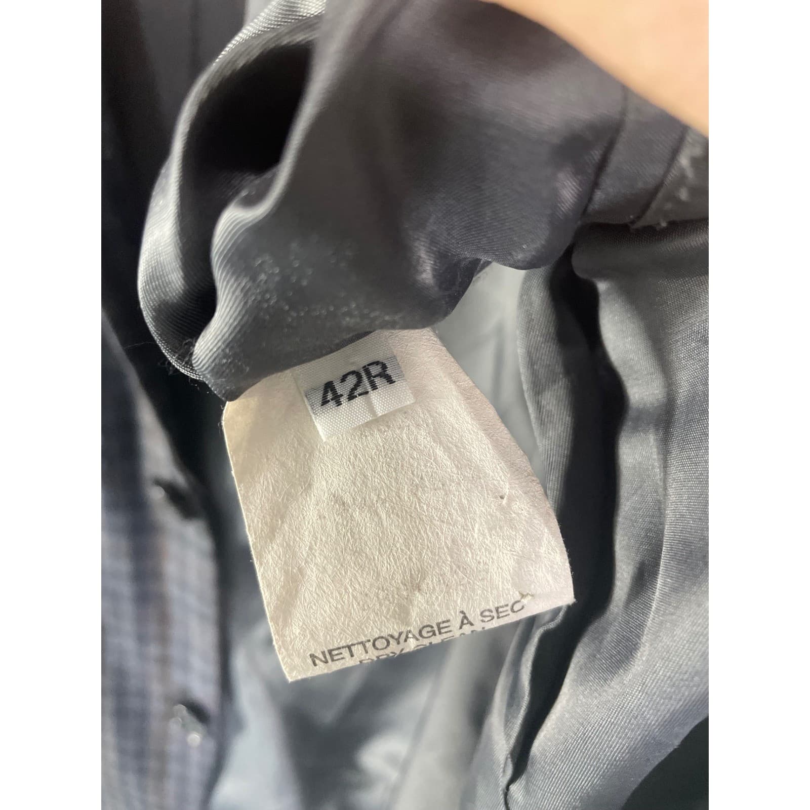 Peter Millar Sport Coat Mens 42R Gray Blue Plaid Wool Blazer Canada Two Button - Thumbnail 8