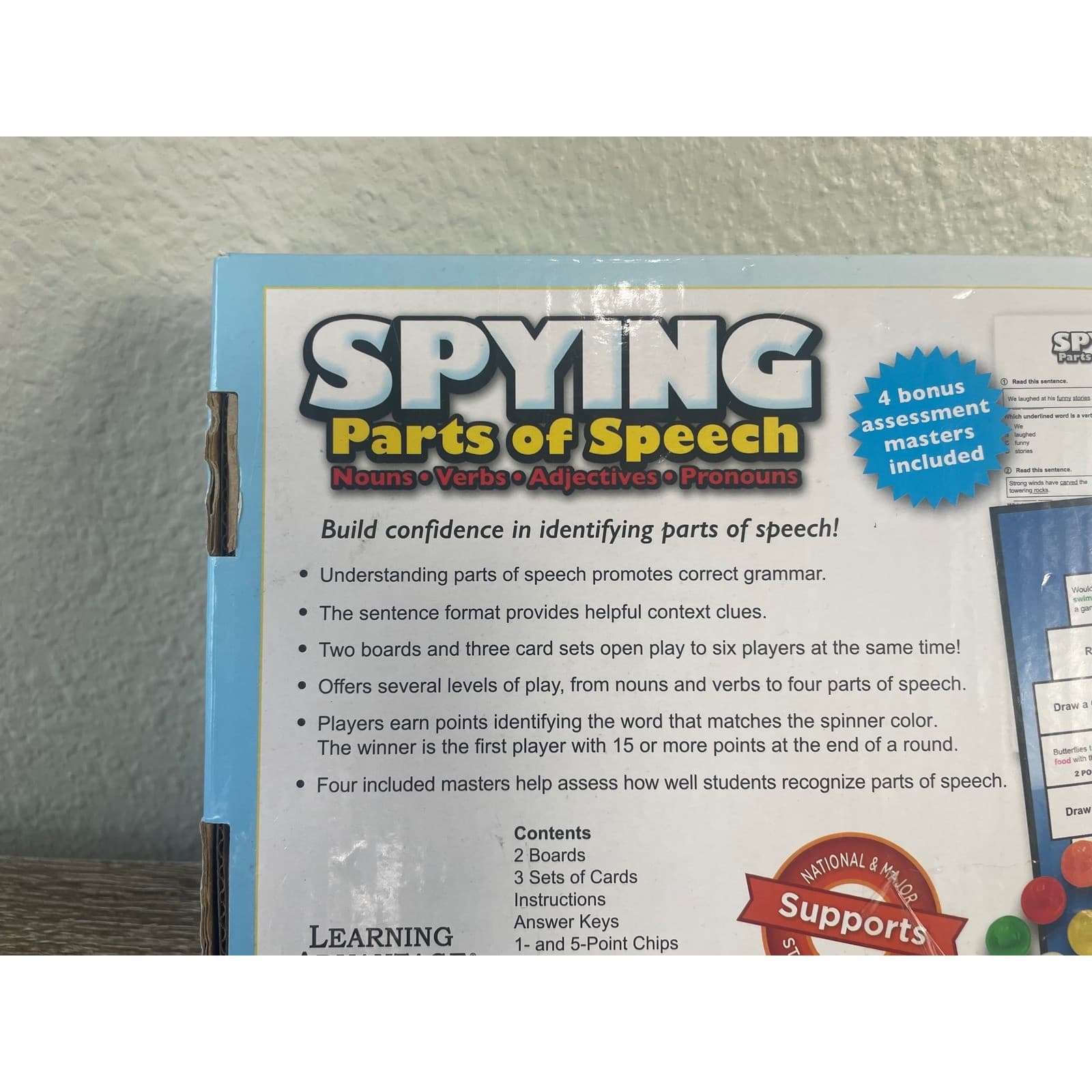 Spying Parts of Speech Game Learning Advantage Grammar Board Game Homeschool - Thumbnail 7