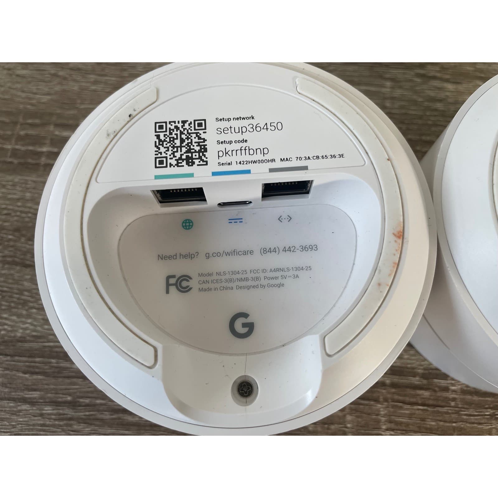 Google Wifi Mesh Router 2 Pack NLS-1304-25 AC1200 White Tested Dual Band - Thumbnail 9