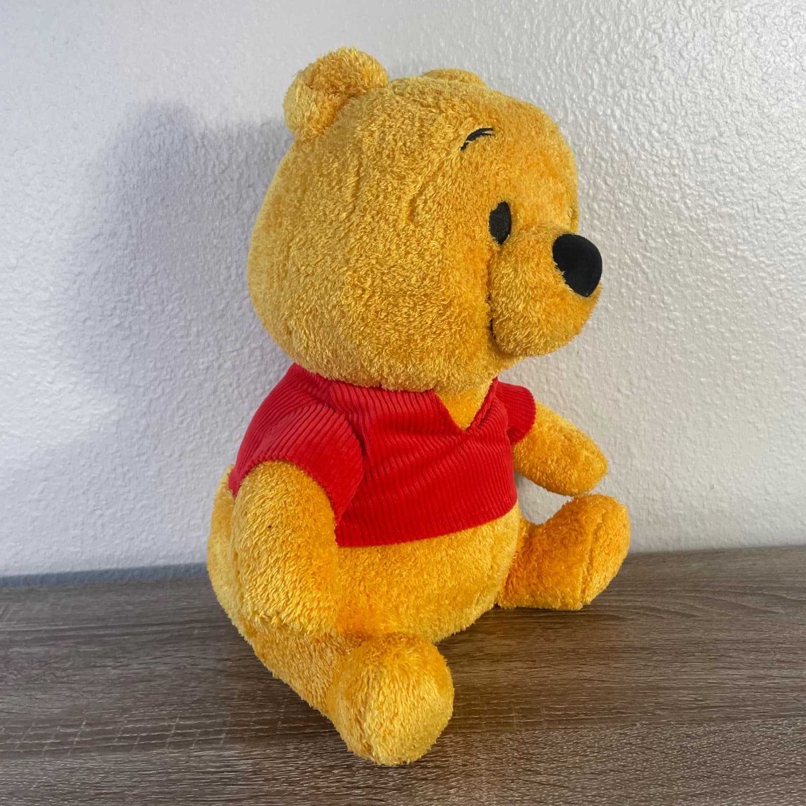 Disney Winnie the Pooh Weighted Plush 14" Bear Red Shirt Stuffed Animal - Thumbnail 6