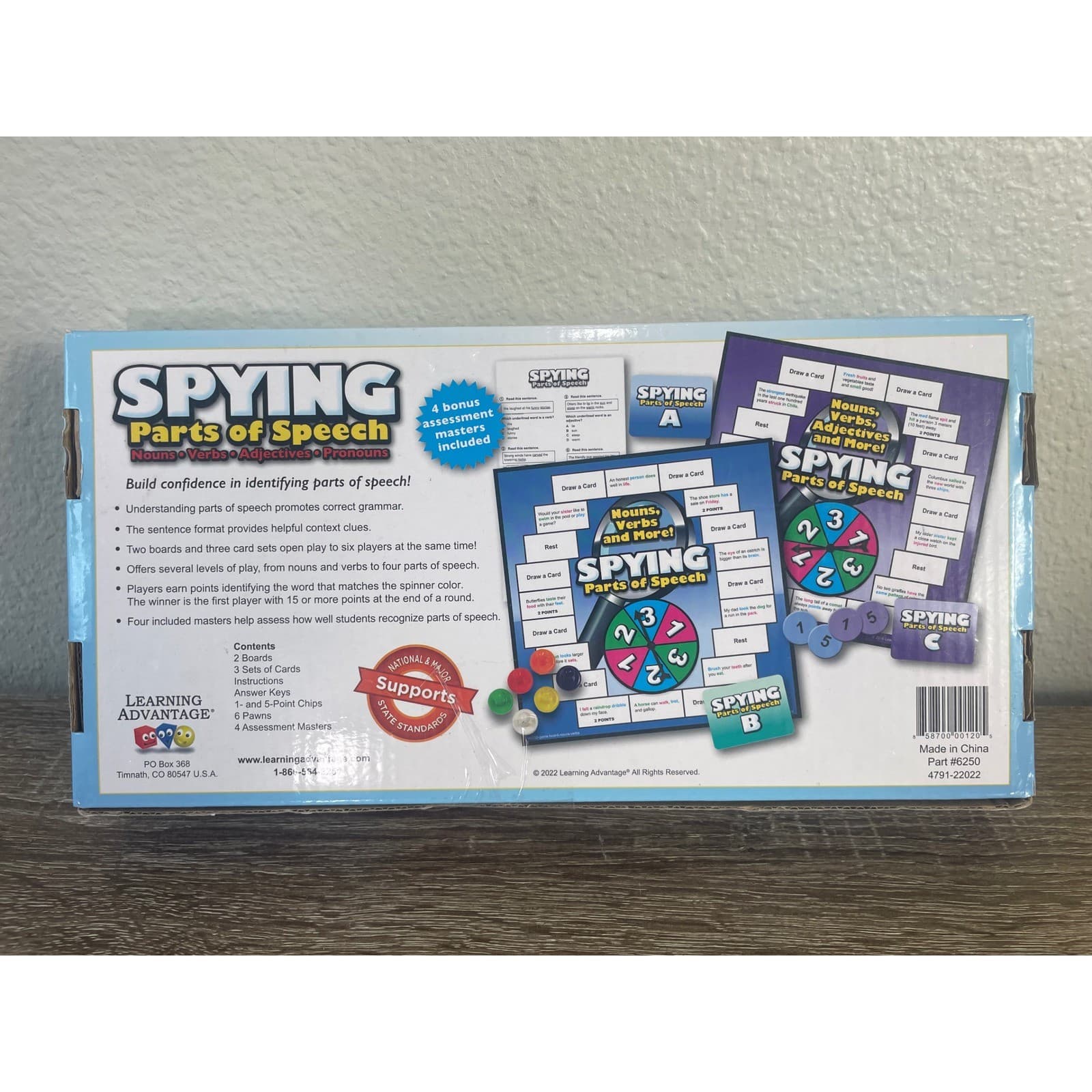 Spying Parts of Speech Game Learning Advantage Grammar Board Game Homeschool - Thumbnail 5