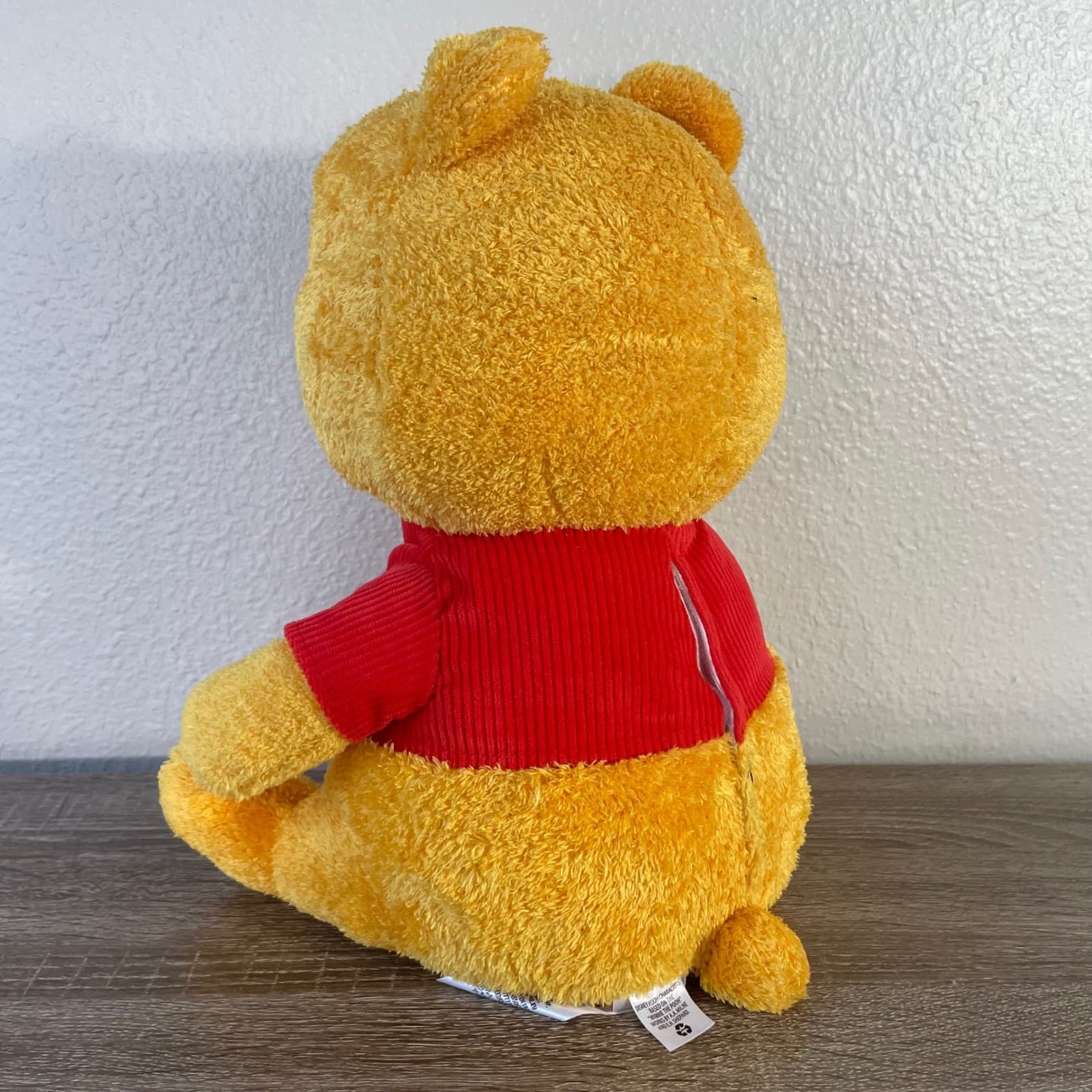 Disney Winnie the Pooh Weighted Plush 14" Bear Red Shirt Stuffed Animal - Thumbnail 8