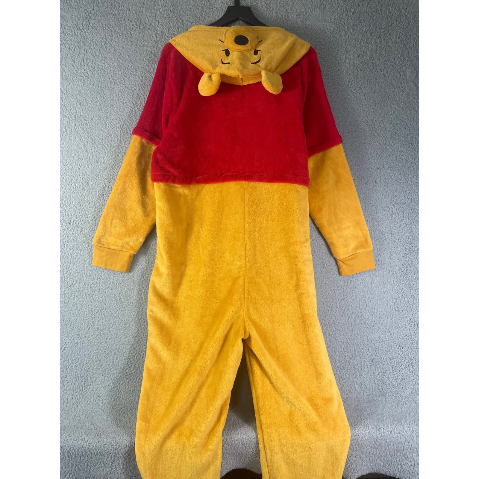 Disney Winnie Pooh Union Suit Pajamas Adult Fleece Hooded Costume NWT XL - Thumbnail 8