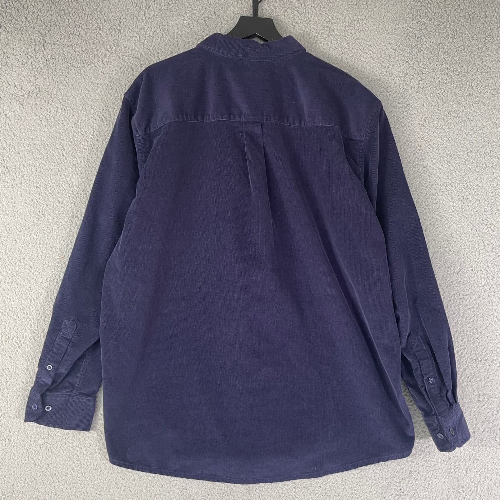 Scandia Woods Shirt Mens XL Navy Blue Button Up Outdoor Casual - Thumbnail 6