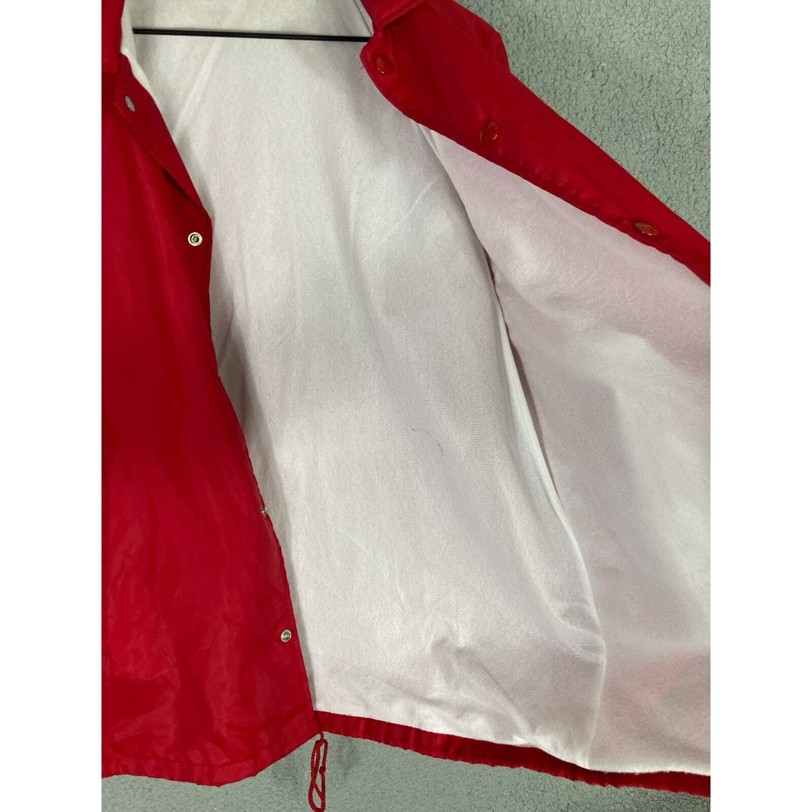 The Lodge Star Lake Auburn Sportswear Vintage Red Windbreaker Jacket M Unisex - Thumbnail 11