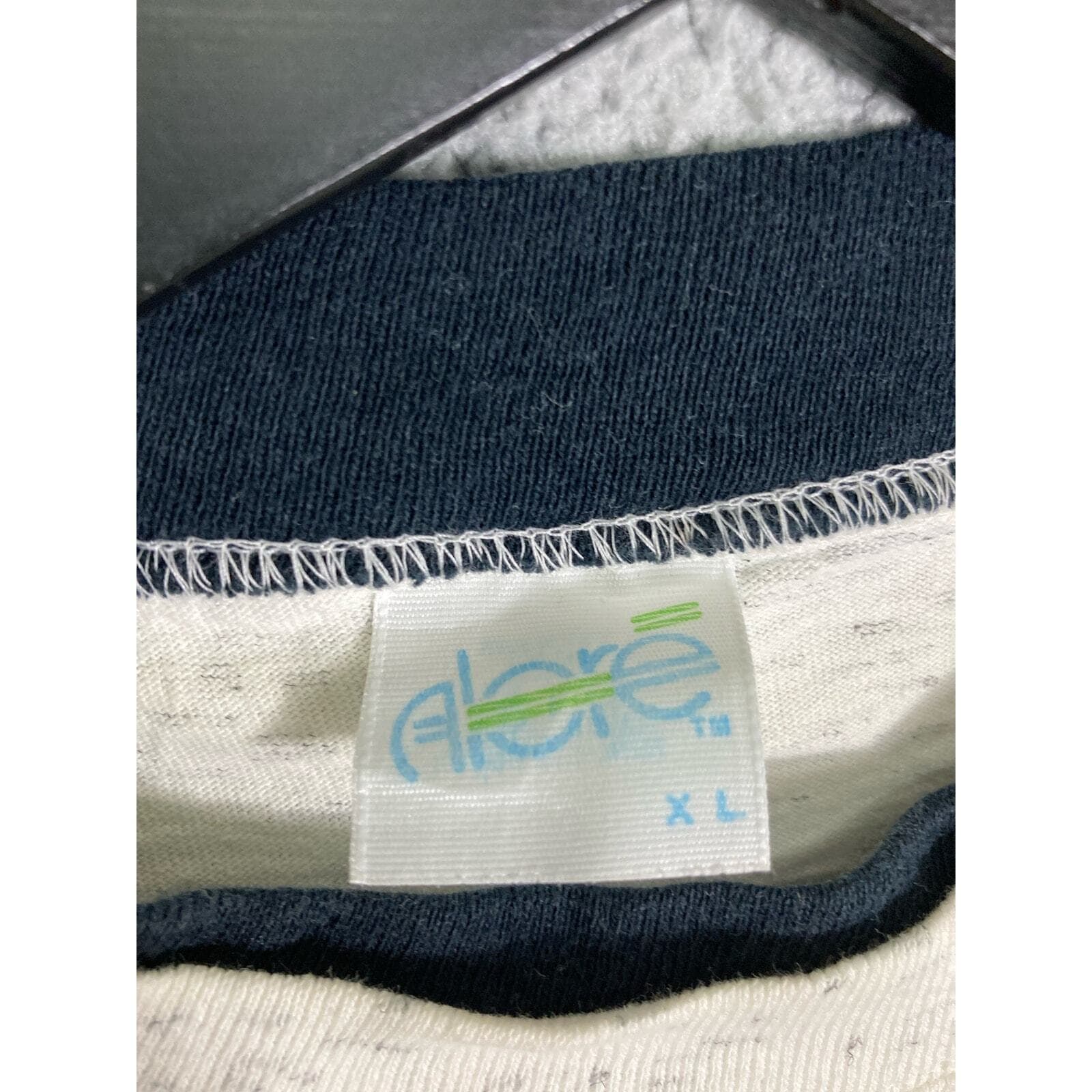 Unisex Off-White Graphic Ringer T-Shirt Dream Catcher Print Size L Vintage Style - Thumbnail 2