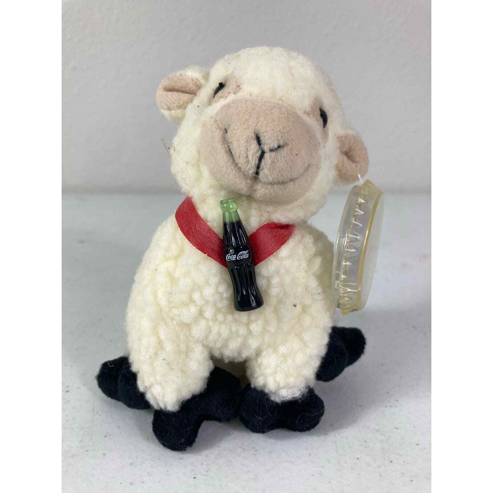 Coca Cola Lamb Plush 1999 Irish Flag International Collection 5.5" Tall Ages 3+ - Thumbnail 2