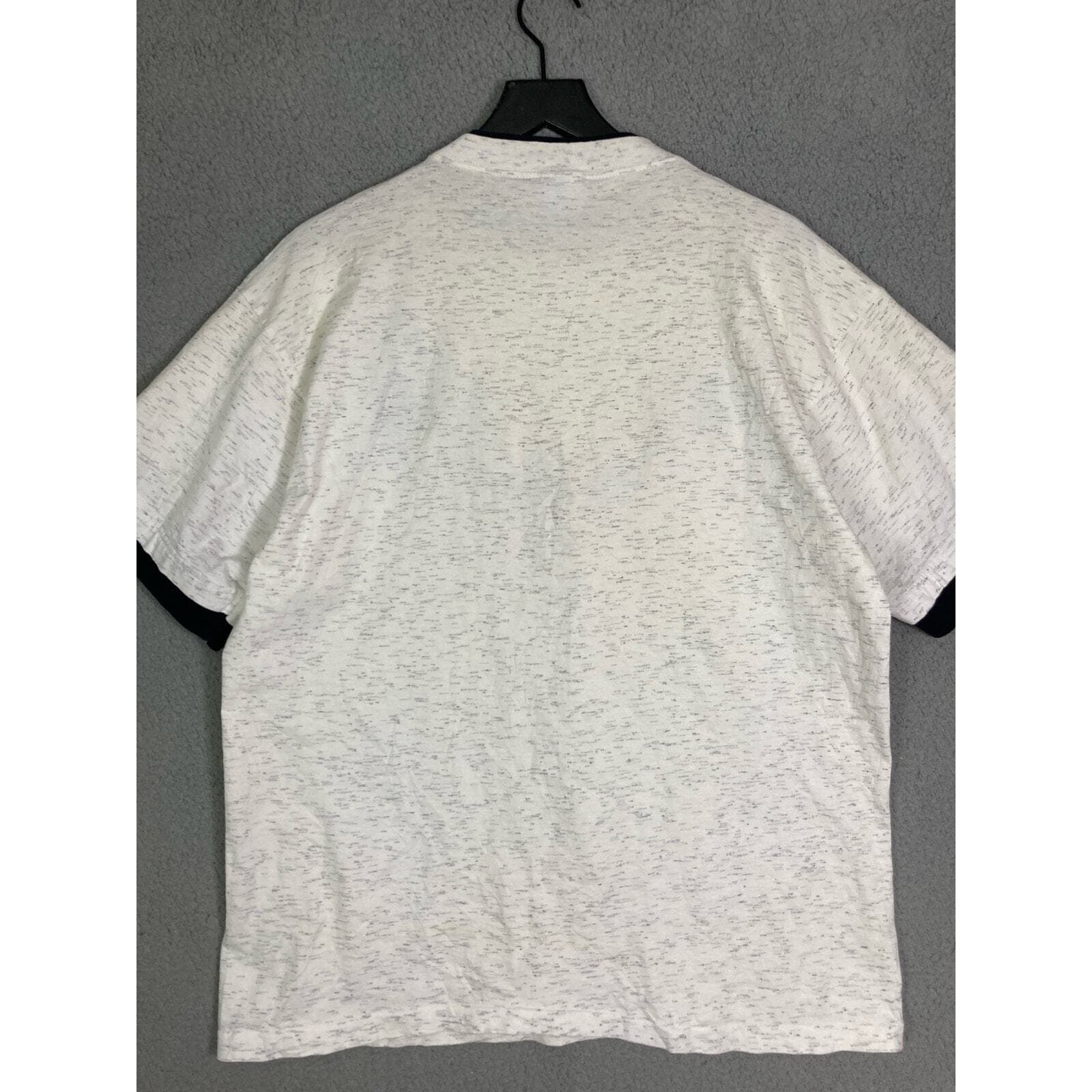 Unisex Off-White Graphic Ringer T-Shirt Dream Catcher Print Size L Vintage Style - Thumbnail 9