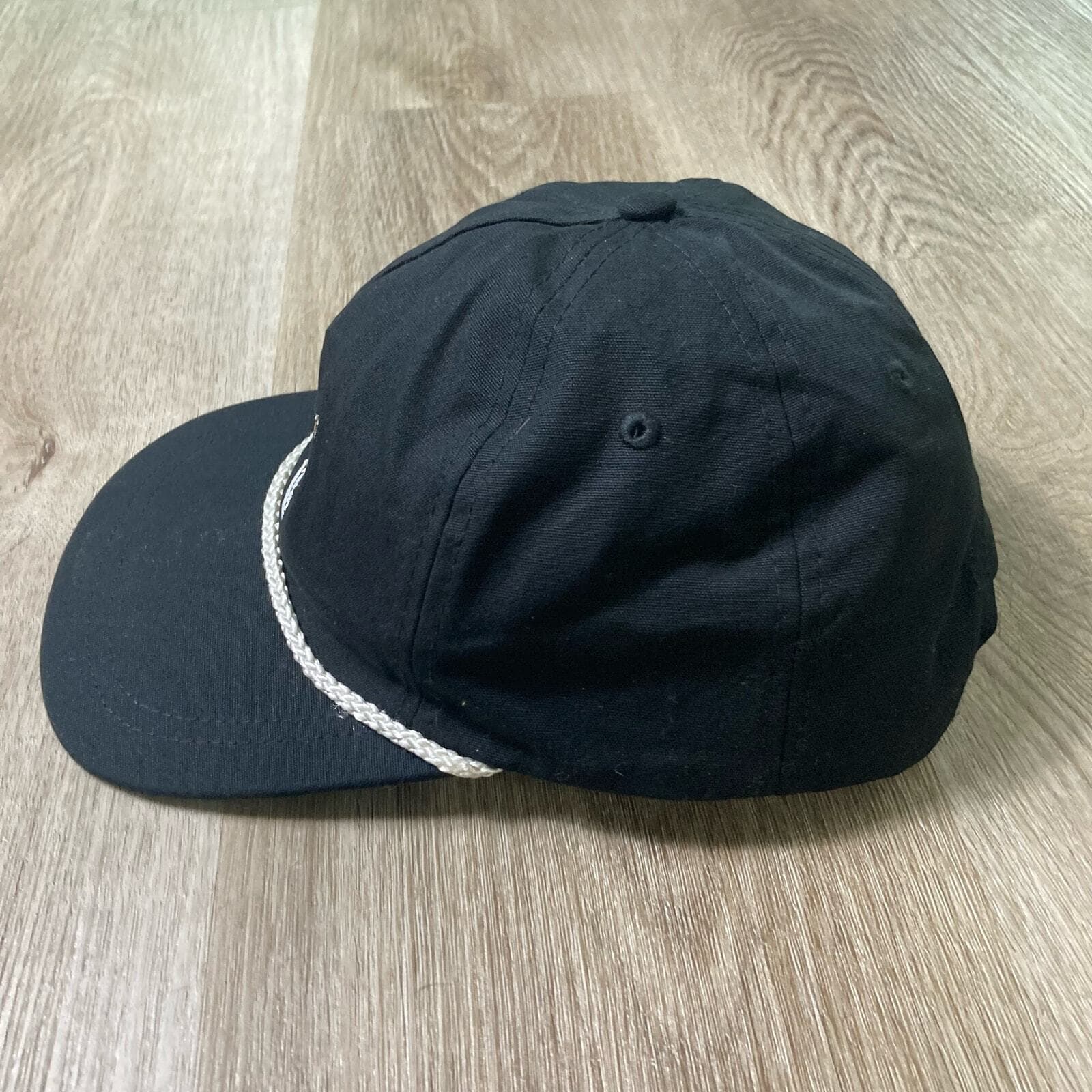 Pardon My Cheese Steak Black Rope Snapback Hat Unisex Adjustable - Thumbnail 7