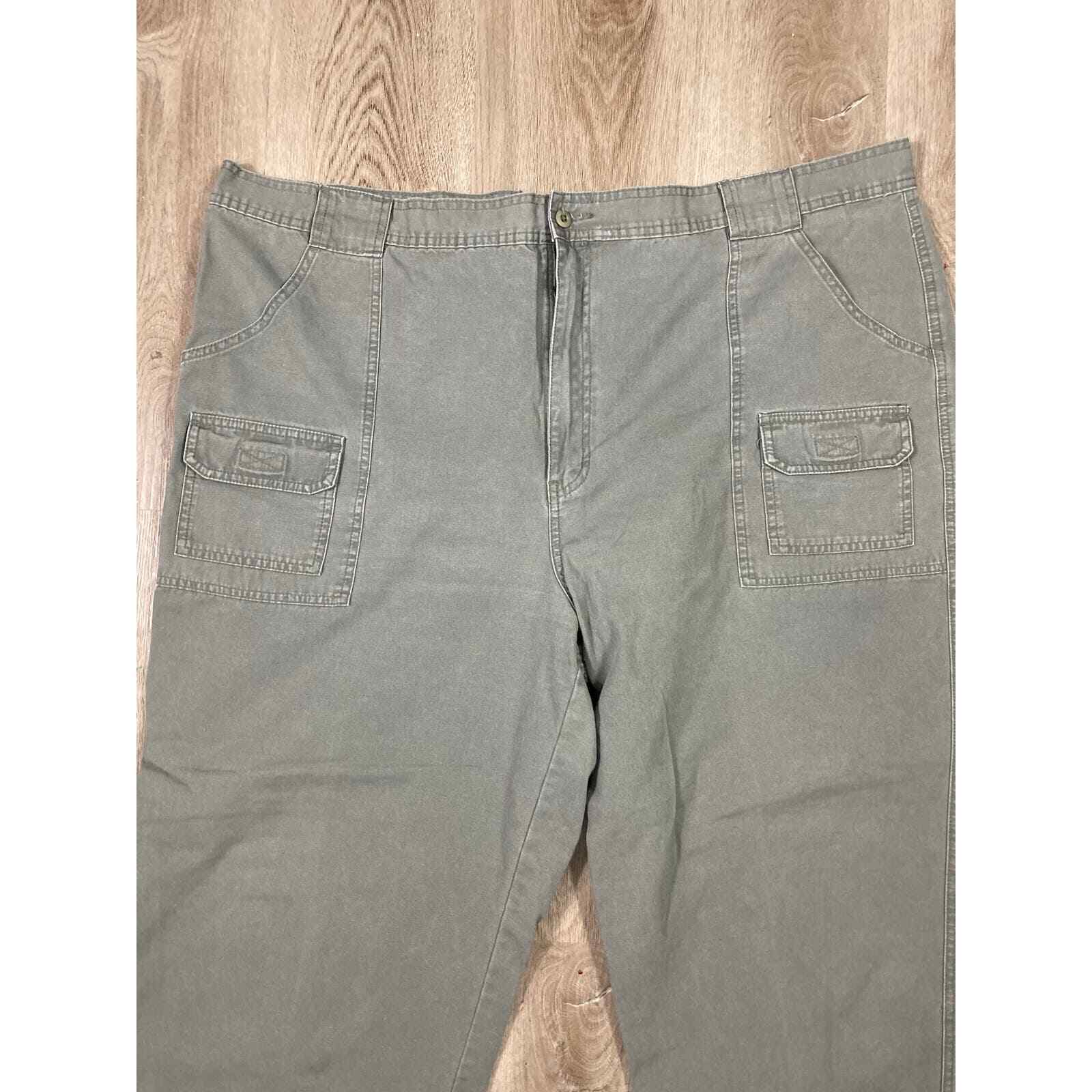 Cabelas Hiking Pants Women's Tall Size 48x30 Outdoor 100% Cotton Cargo Gray - Thumbnail 5