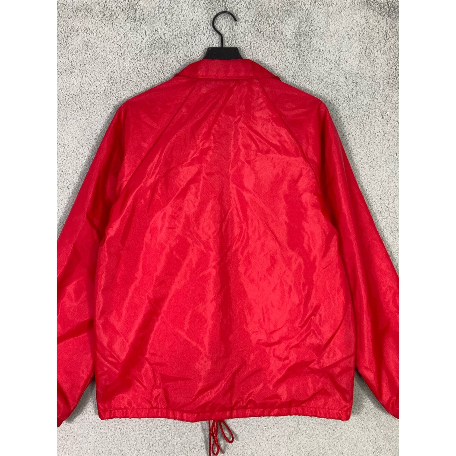 The Lodge Star Lake Auburn Sportswear Vintage Red Windbreaker Jacket M Unisex - Thumbnail 12