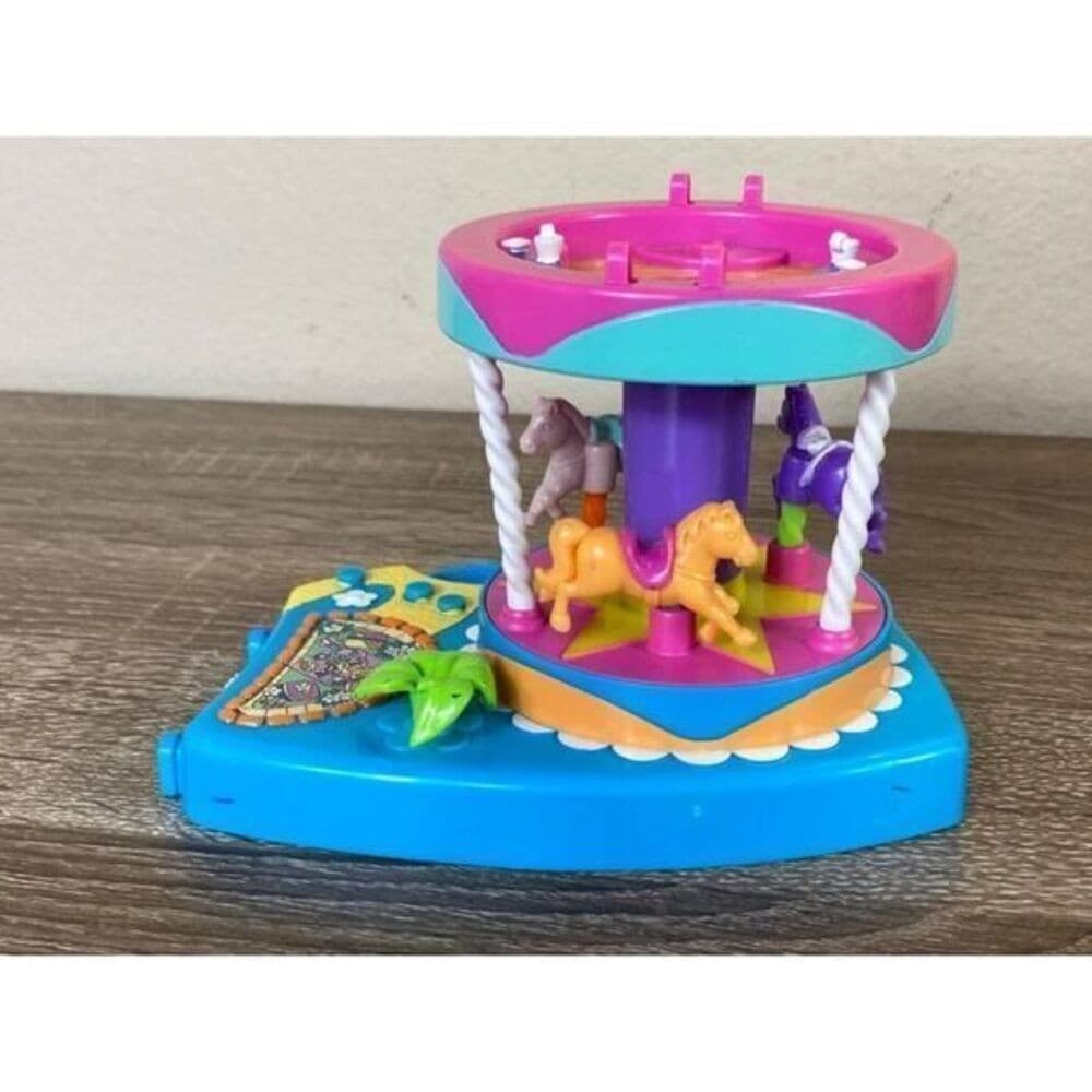 Polly Pocket Pollyworld Mattel Amusement Park Carousel Vintage Fair Doll Ride - Thumbnail 13