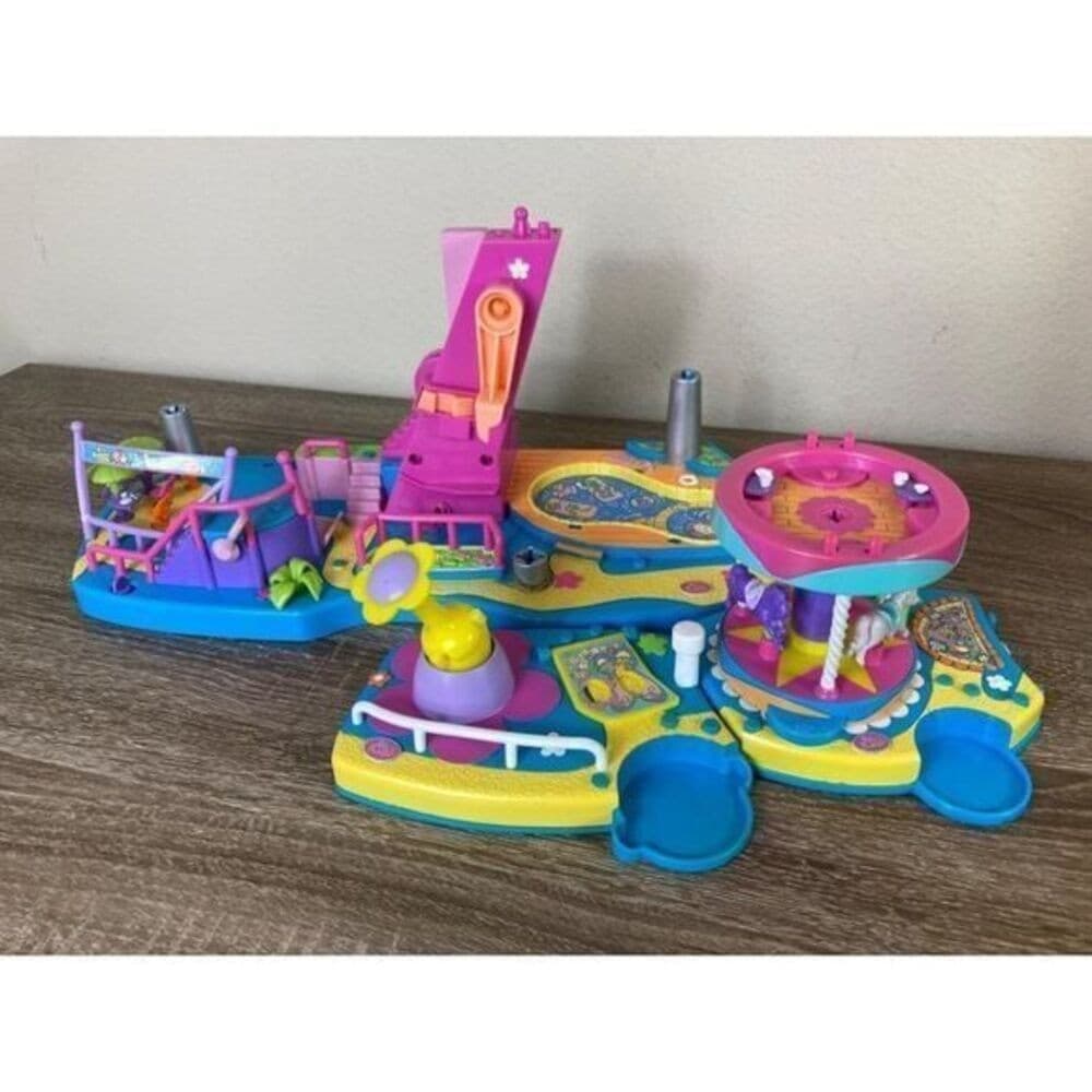Polly Pocket Pollyworld Mattel Amusement Park Carousel Vintage Fair Doll Ride - Thumbnail 4
