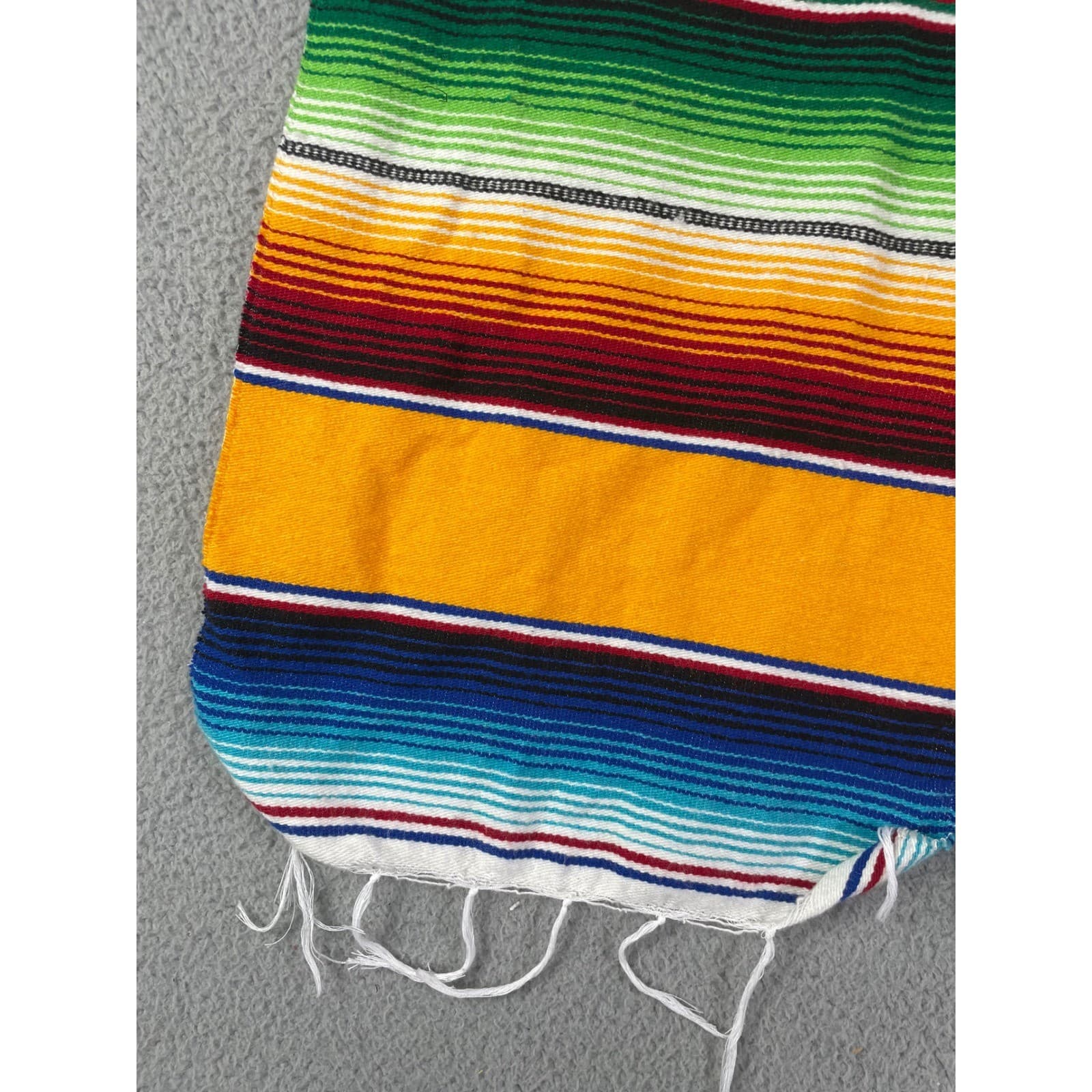 EMISA Mexican Serape Table Runner Multicolor Woven Decor Textile 82x13.5 Mexico - Thumbnail 8