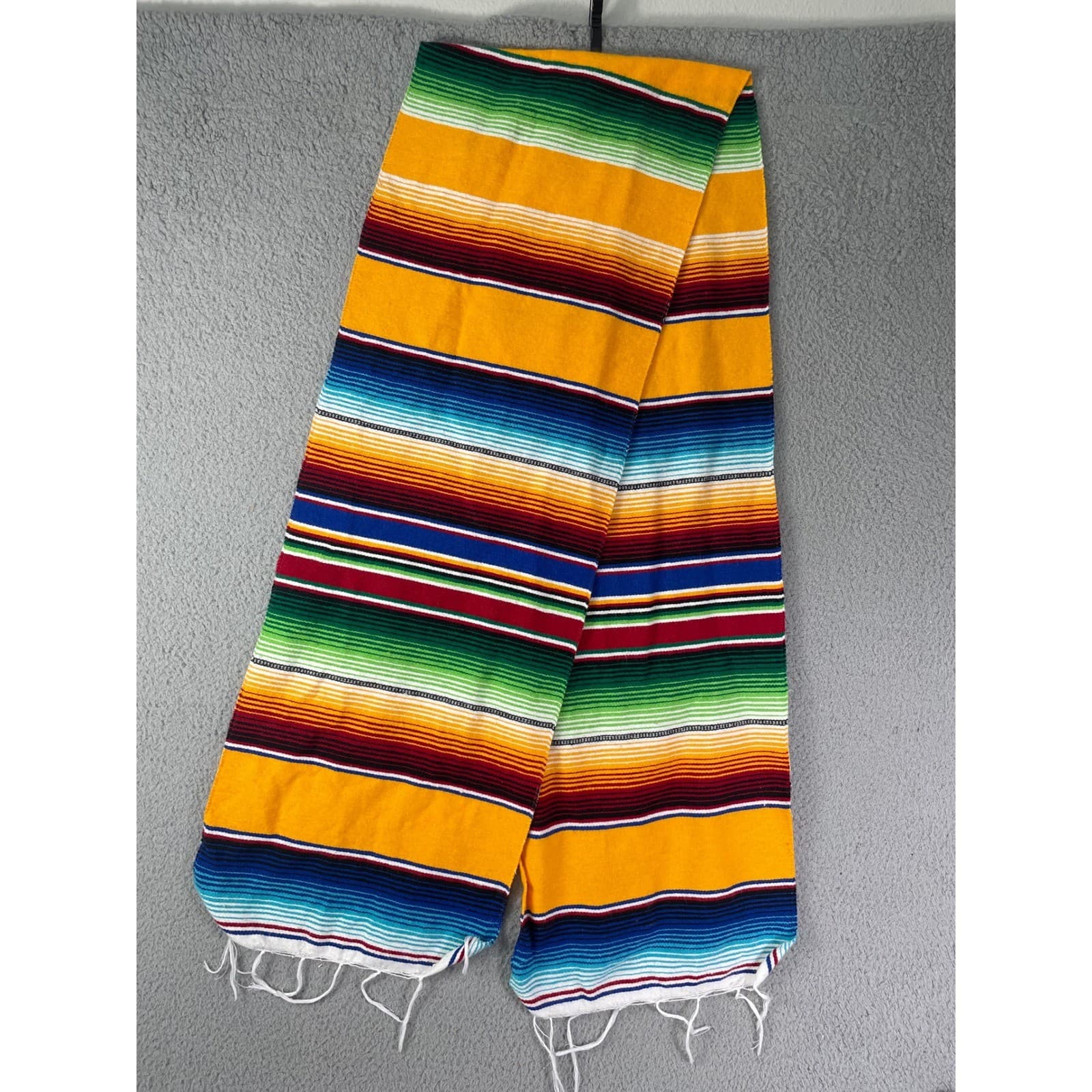 EMISA Mexican Serape Table Runner Multicolor Woven Decor Textile 82x13.5 Mexico - Thumbnail 4