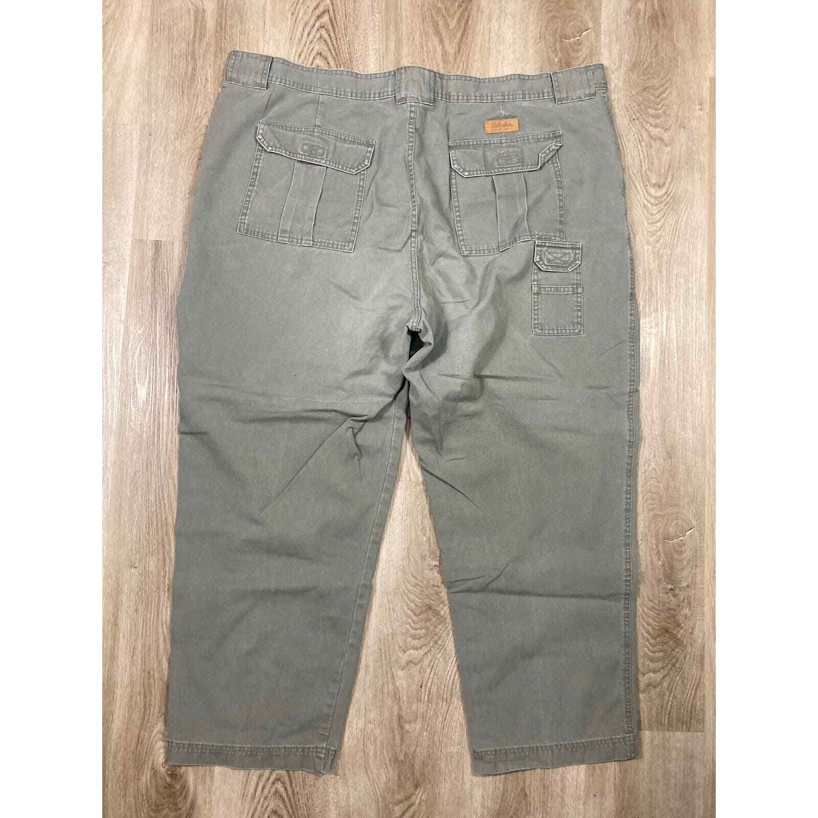 Cabelas Hiking Pants Women's Tall Size 48x30 Outdoor 100% Cotton Cargo Gray - Thumbnail 4