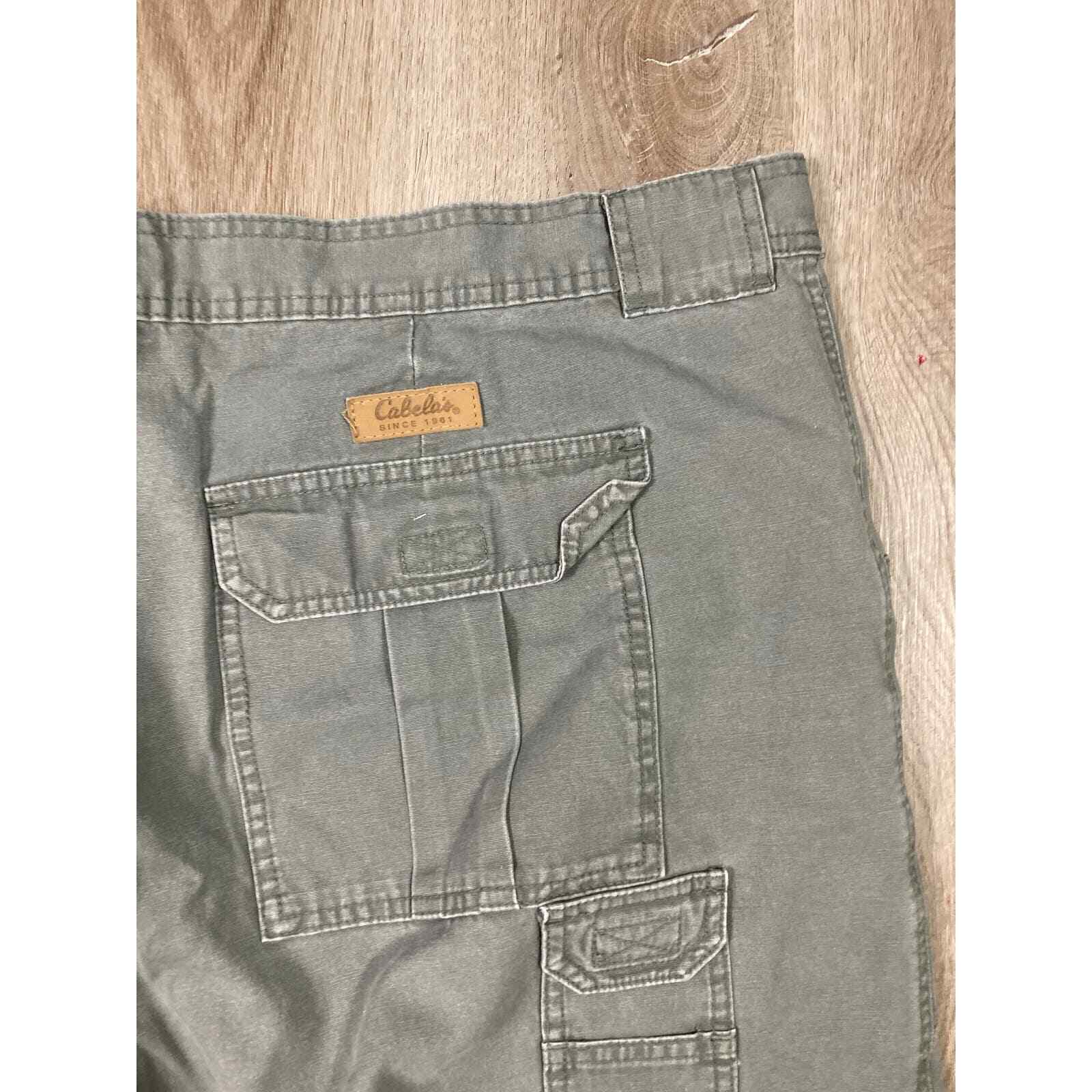 Cabelas Hiking Pants Women's Tall Size 48x30 Outdoor 100% Cotton Cargo Gray - Thumbnail 9