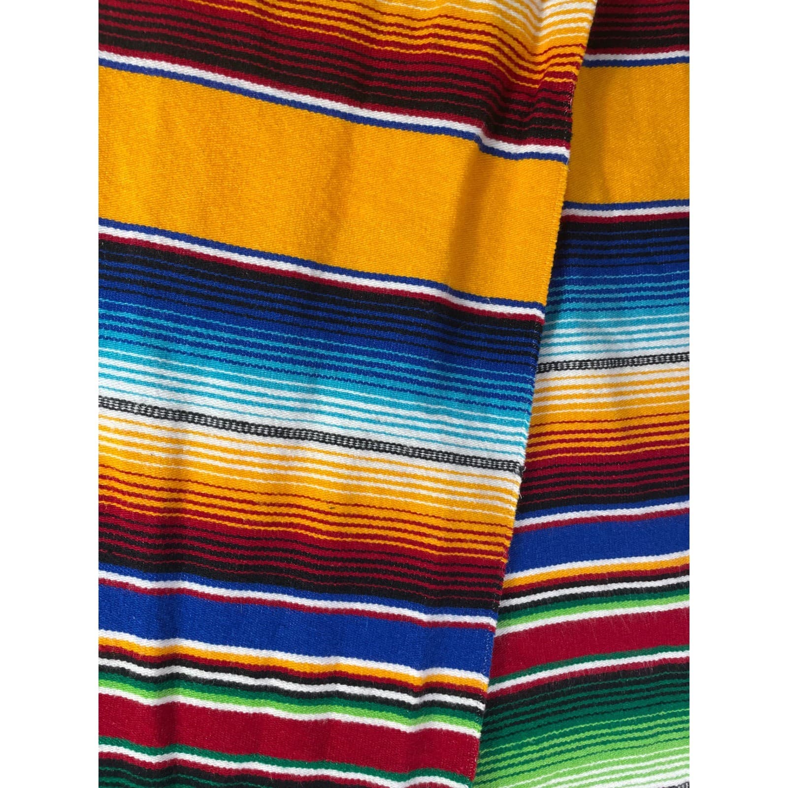 EMISA Mexican Serape Table Runner Multicolor Woven Decor Textile 82x13.5 Mexico - Thumbnail 10