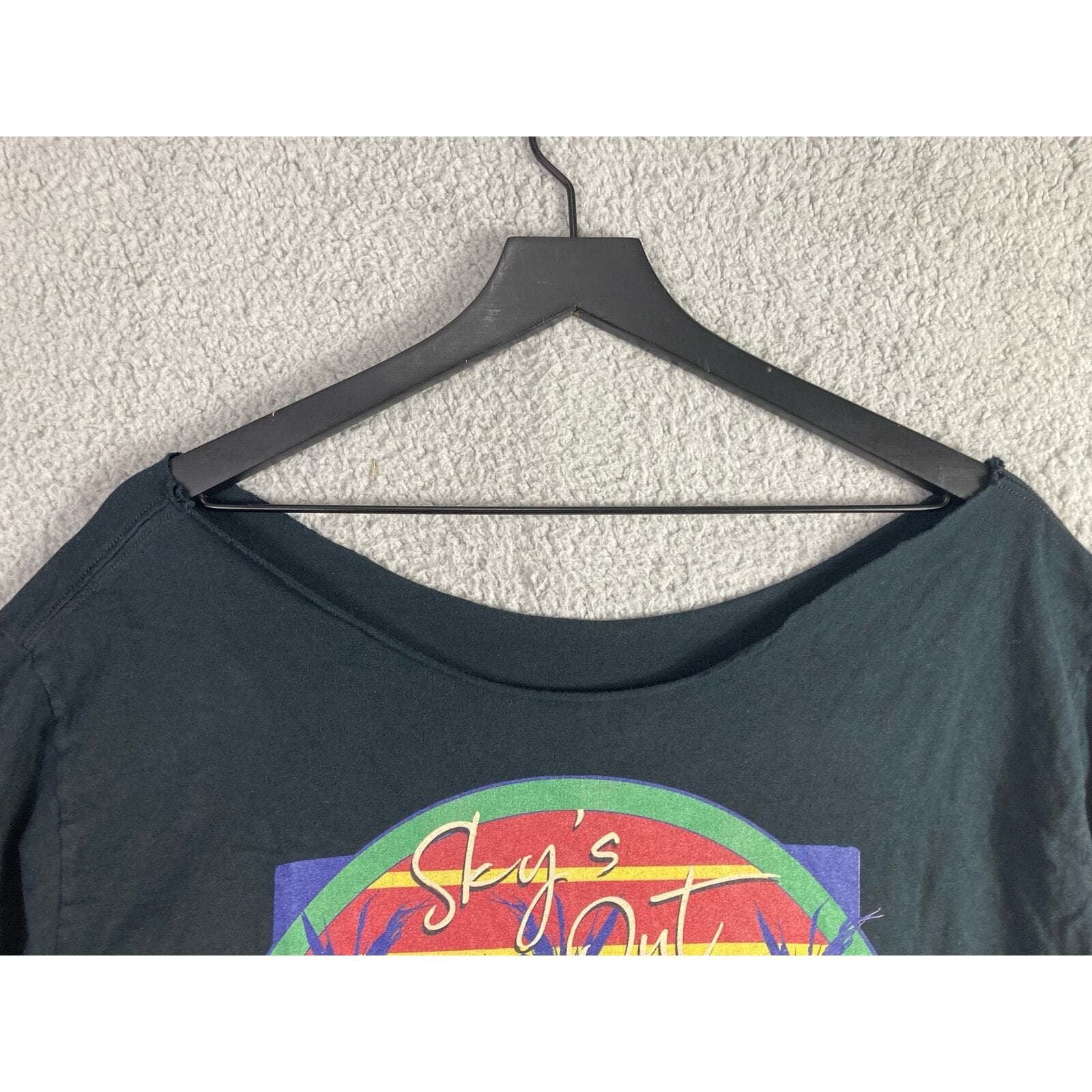 Chubbies Distressed T-Shirt Black Size 2XL Comfortable Stylish Casual Wear Tee - Thumbnail 5