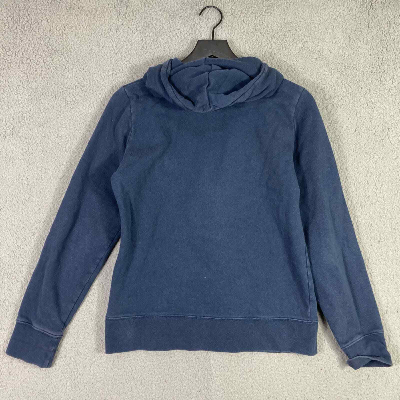 North Face Hoodie Womens M Pullover Cotton Sweatshirt Outdoor Navy Blue Hiking - Thumbnail 8
