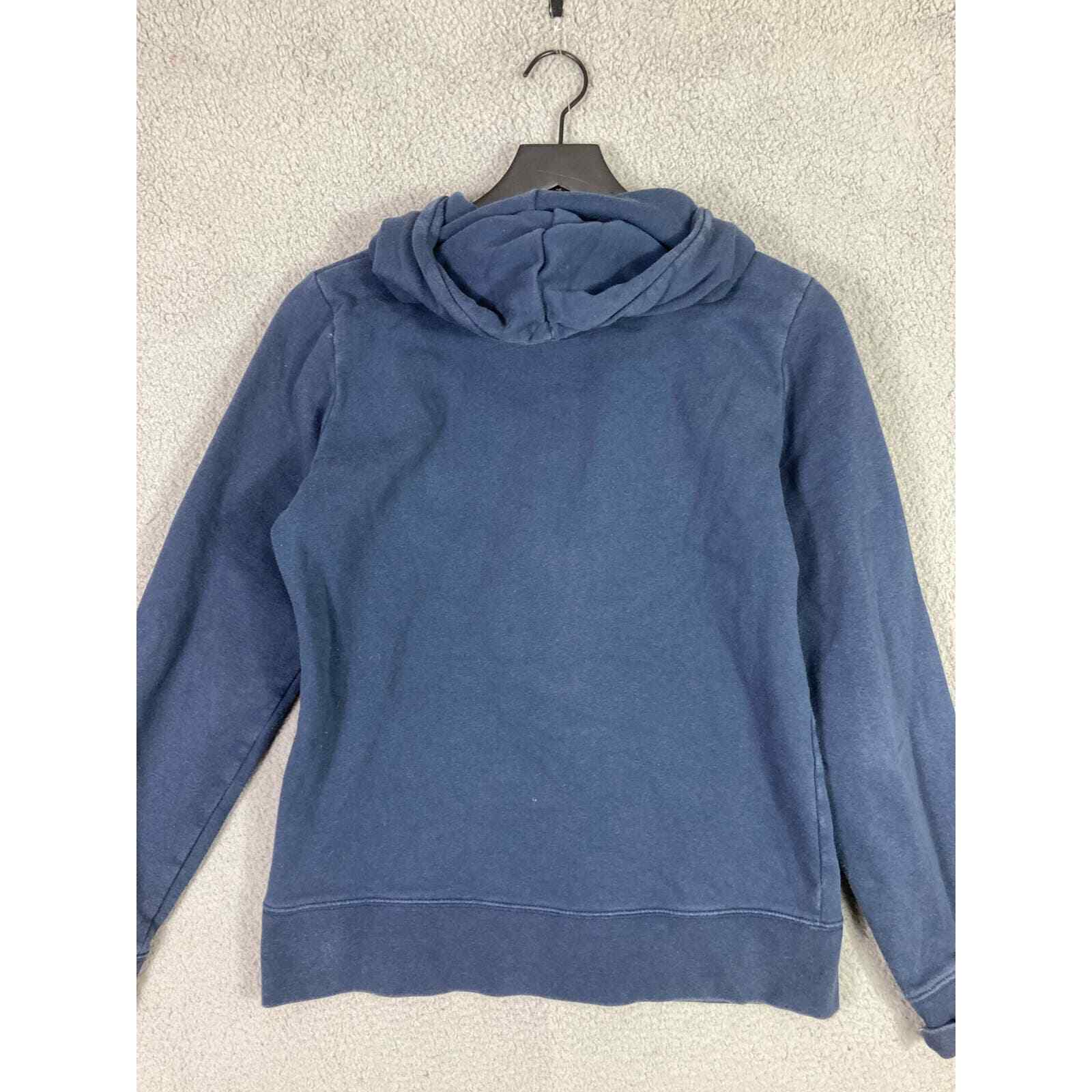 North Face Hoodie Womens M Pullover Cotton Sweatshirt Outdoor Navy Blue Hiking - Thumbnail 7