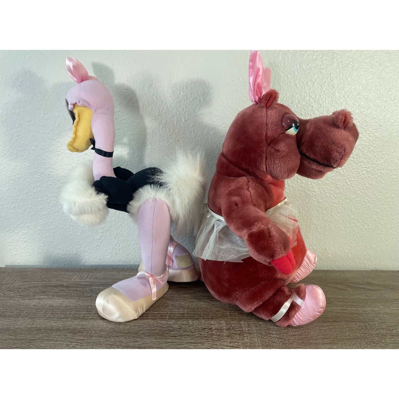 Vintage Disney Fantasia Plush Lot Hyacinth Hippo Madame Upanova Ostrich Parks - Thumbnail 10