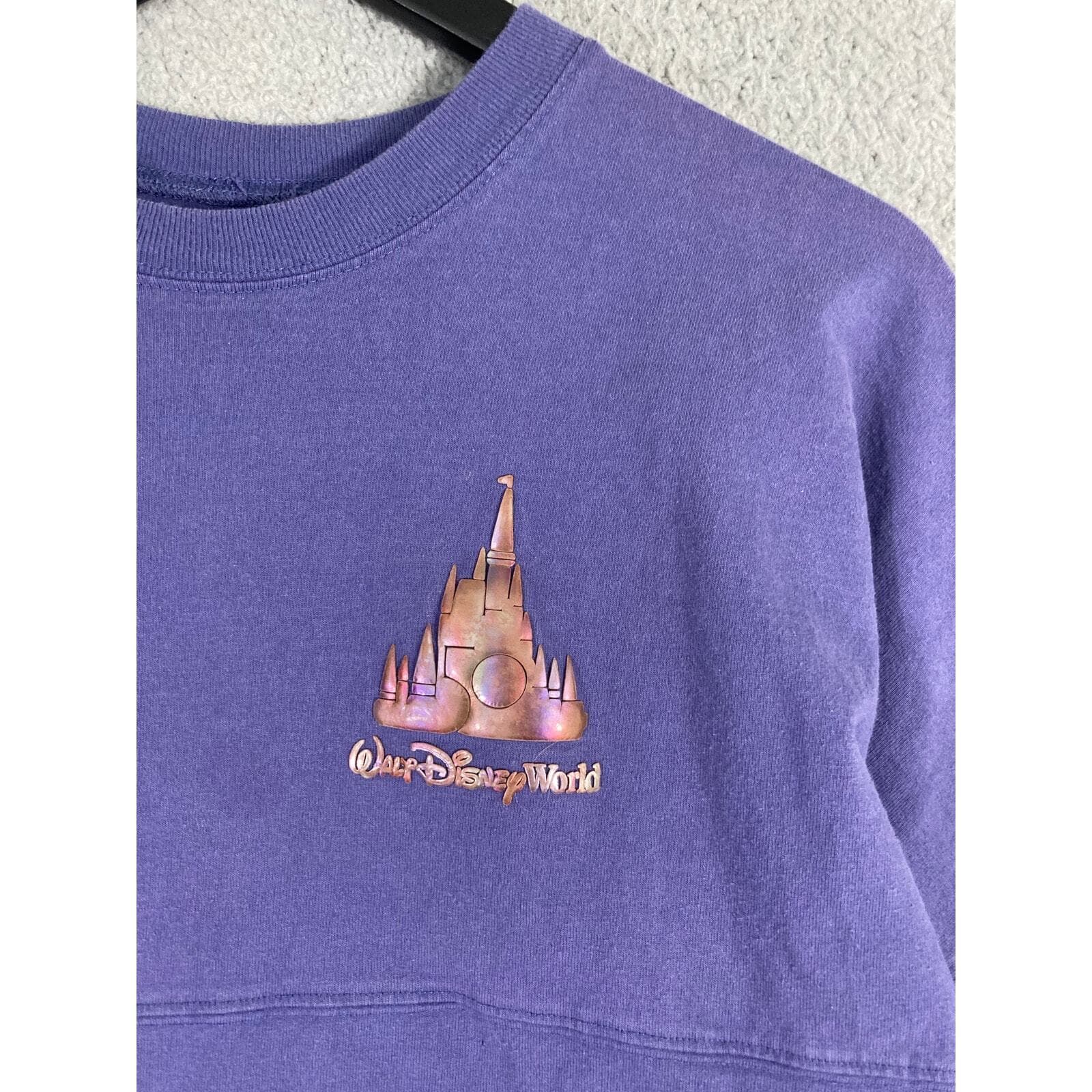 Disney World Parks 50th Anniversary Spirit Jersey Purple XL Women's Top - Thumbnail 5
