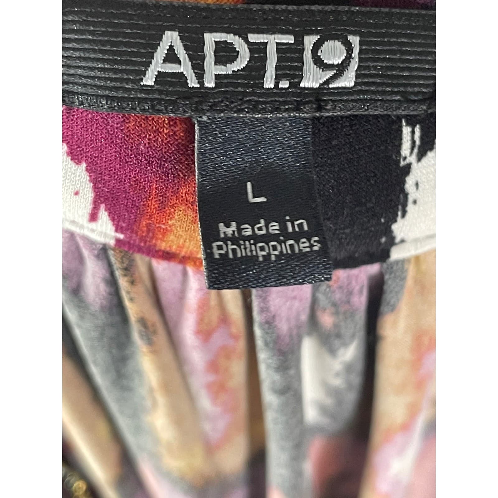 APT.9 Embellished Boho Sleeveless Ikat Dress Women's Large Beaded Neckline - Thumbnail 3