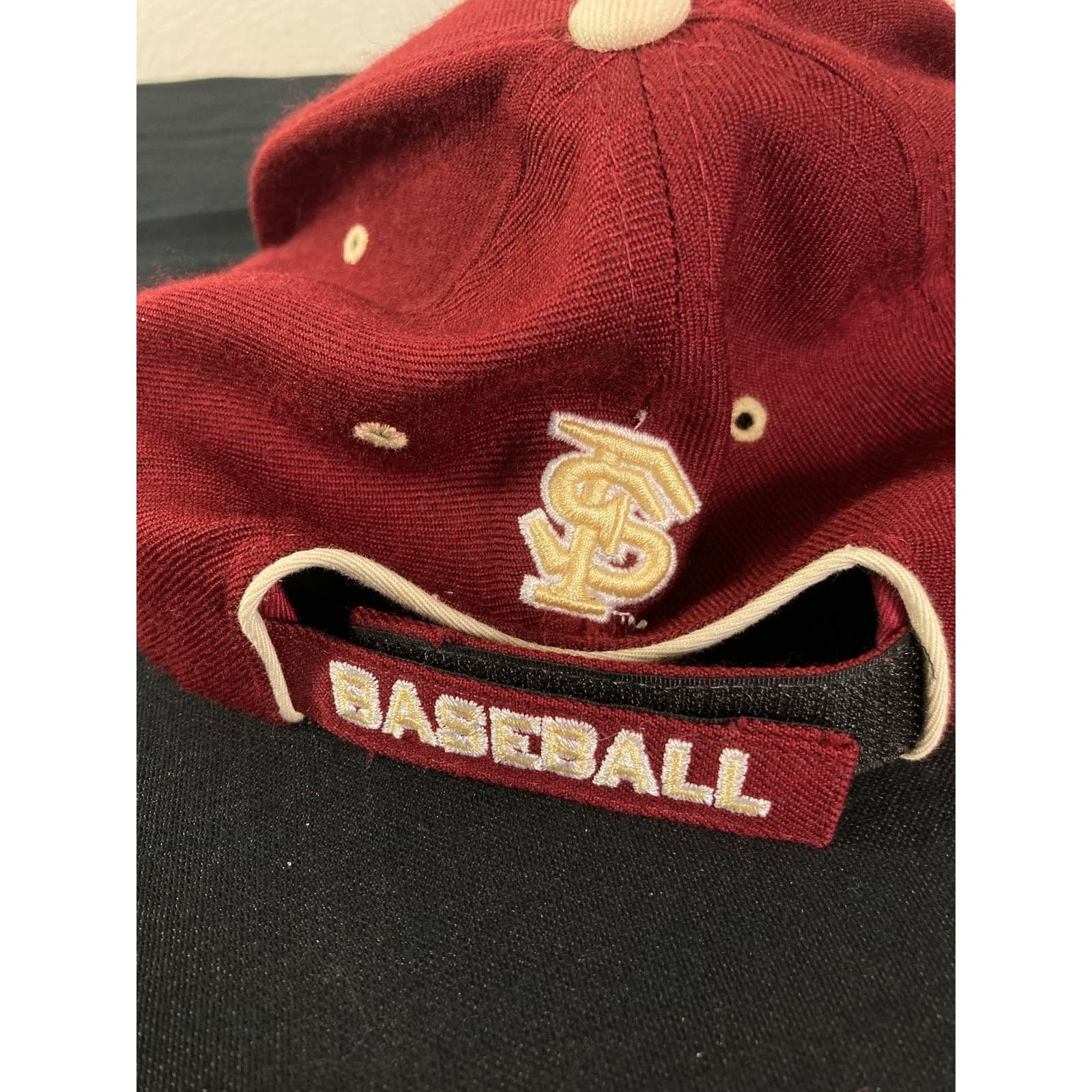 FSU Seminoles Baseball Hat Red Adjustable NCAA Cap Wool Strapback Adult - Thumbnail 8