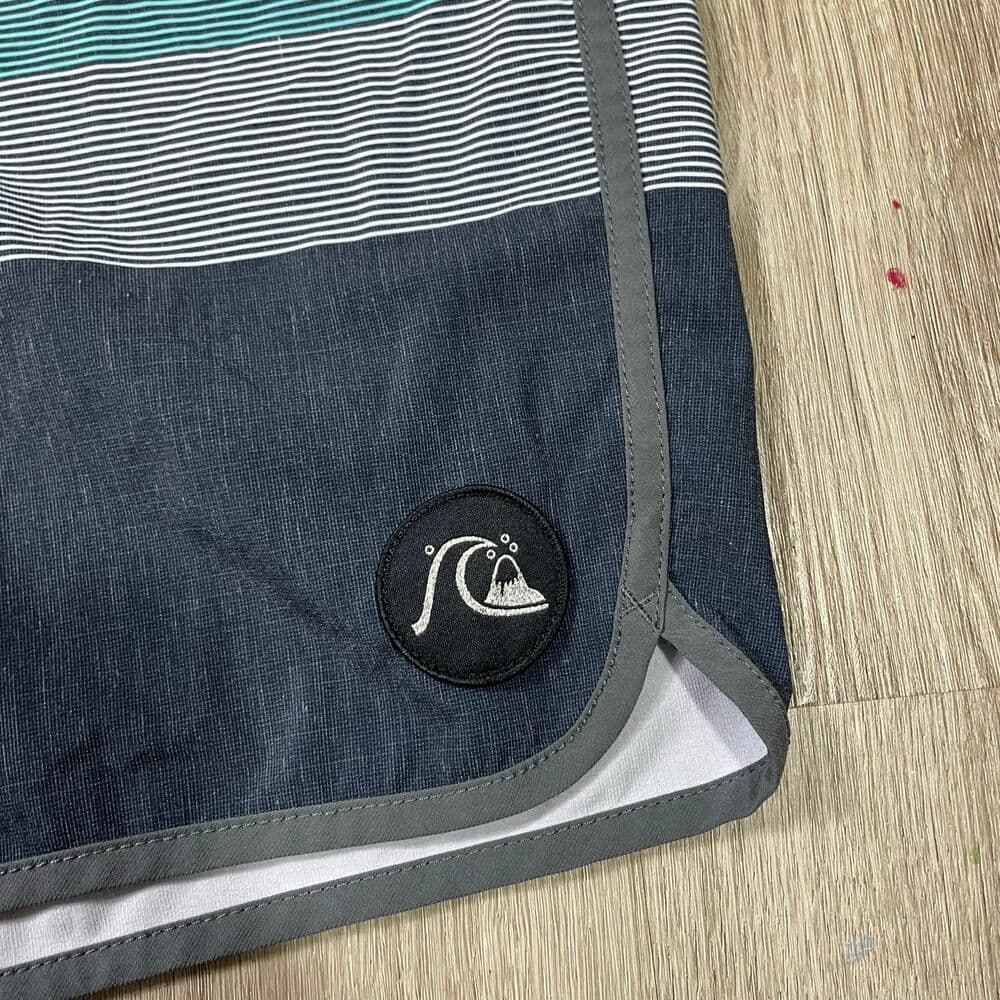 Quiksilver Highline Boardshorts Mens 36 4 Way Stretch Surf Swim Striped - Thumbnail 6