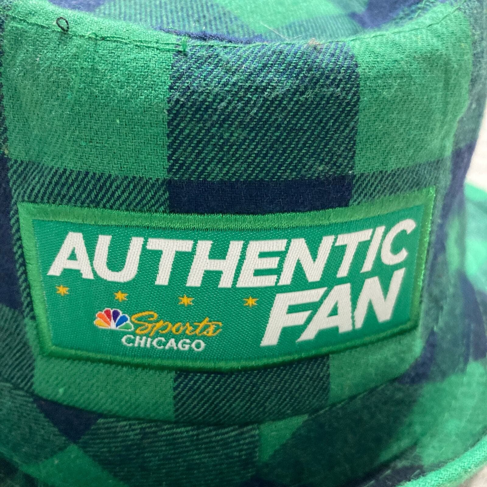 Chicago Blackhawks Green Plaid Fedora Hat NHL Adult St Patricks Day Cap - Thumbnail 8