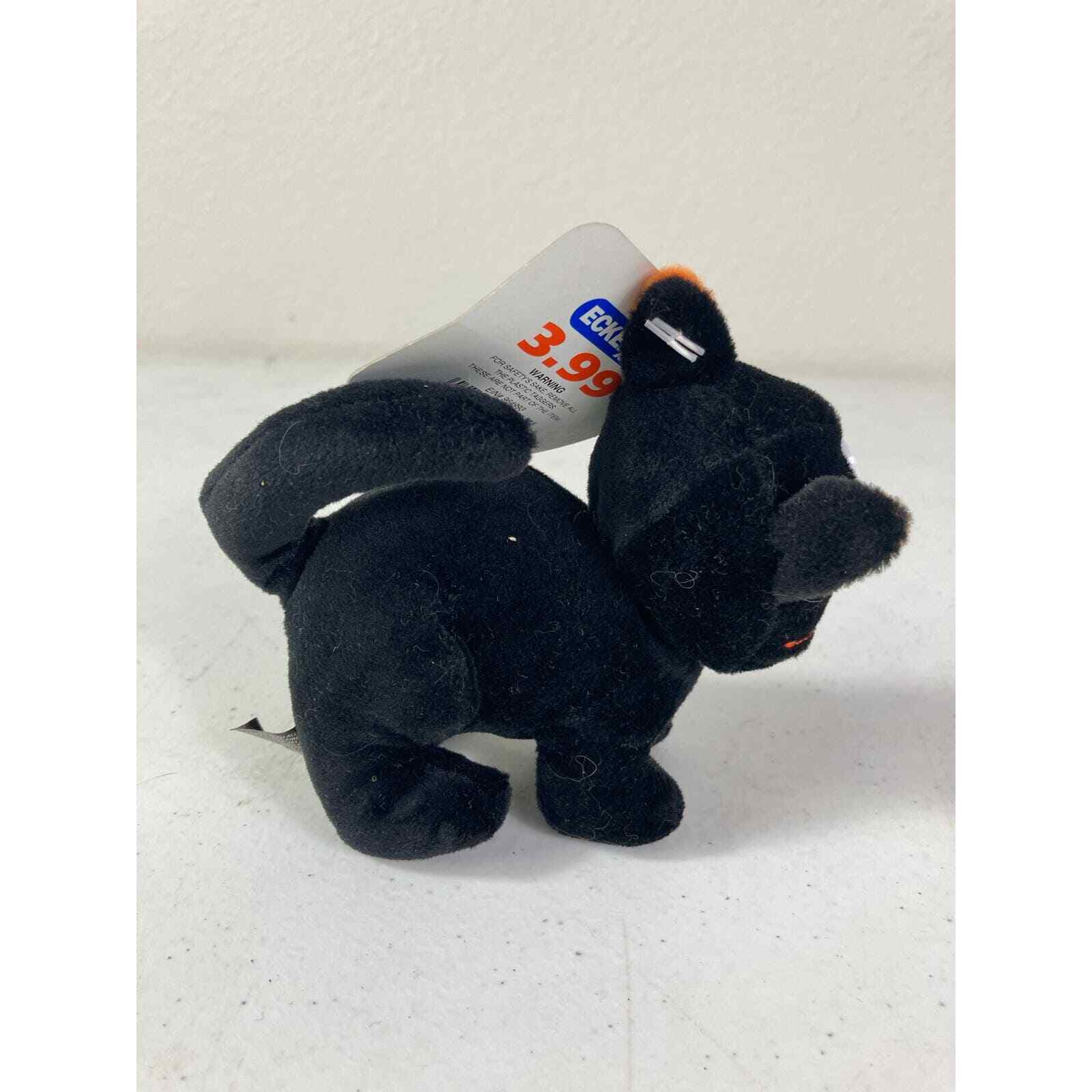 Eckerd Brand New Tags Lot of 3 Plushies Grasshopper Butterfly Black Cat Beanbag - Thumbnail 5