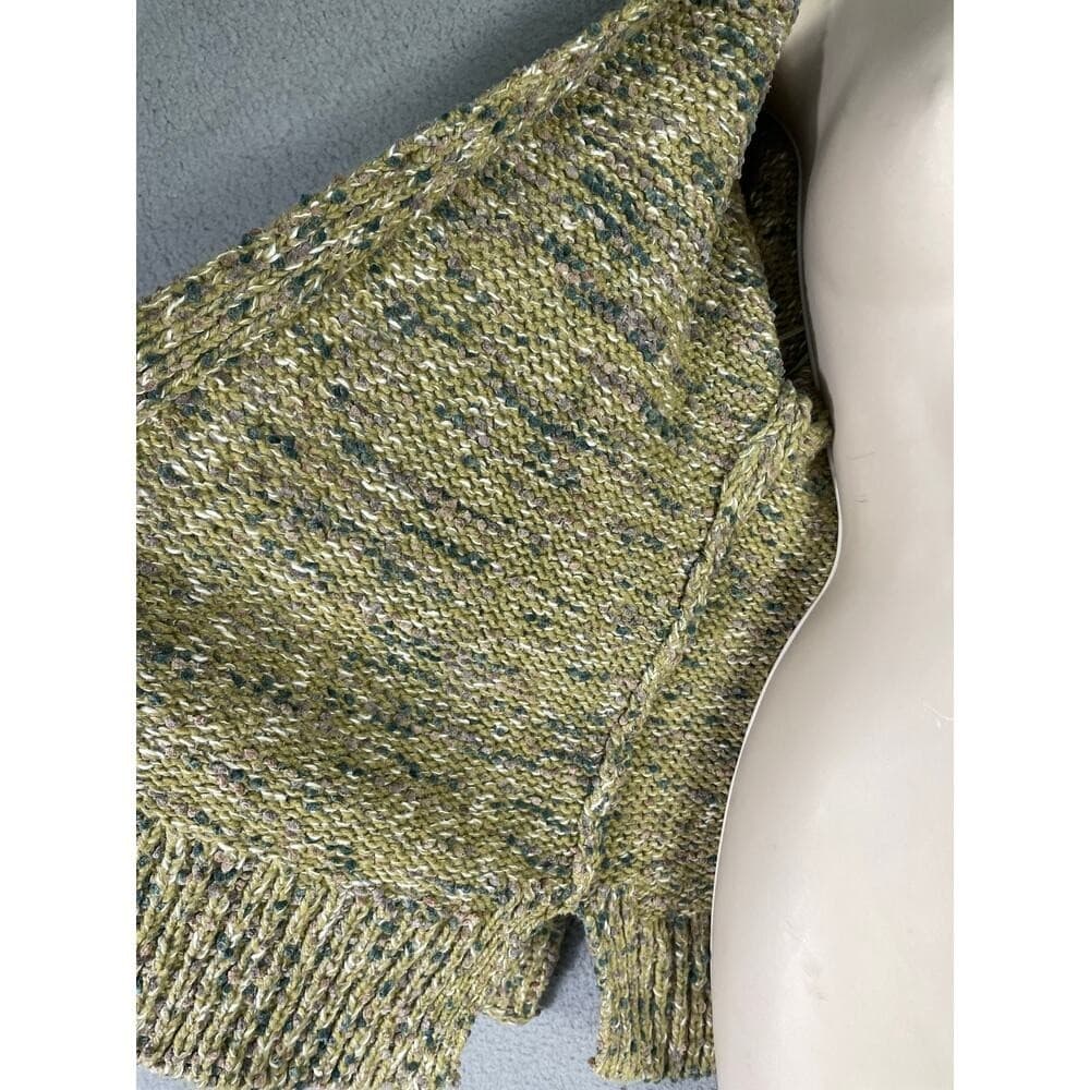 J. Jill Open Front Chunky Knit Cardigan Multicolor Speckled Sweater Women's XS - Thumbnail 12