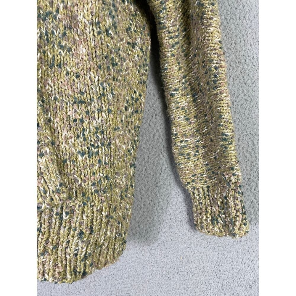 J. Jill Open Front Chunky Knit Cardigan Multicolor Speckled Sweater Women's XS - Thumbnail 10