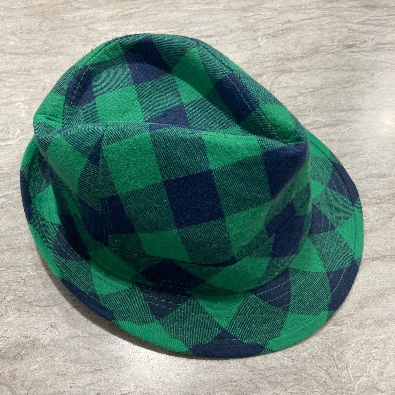 Chicago Blackhawks Green Plaid Fedora Hat NHL Adult St Patricks Day Cap - Thumbnail 6