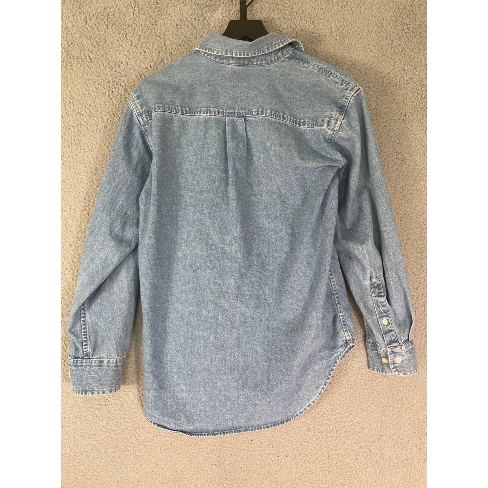 Cat In The Hat Denim Shirt Universal Studios Dr Seuss Button Down Mens Small - Thumbnail 6