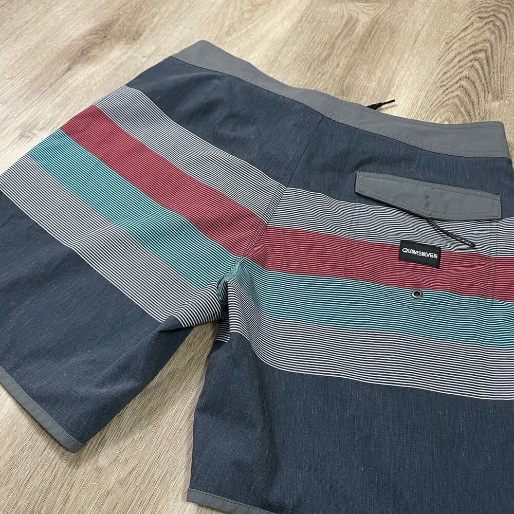 Quiksilver Highline Boardshorts Mens 36 4 Way Stretch Surf Swim Striped - Thumbnail 10