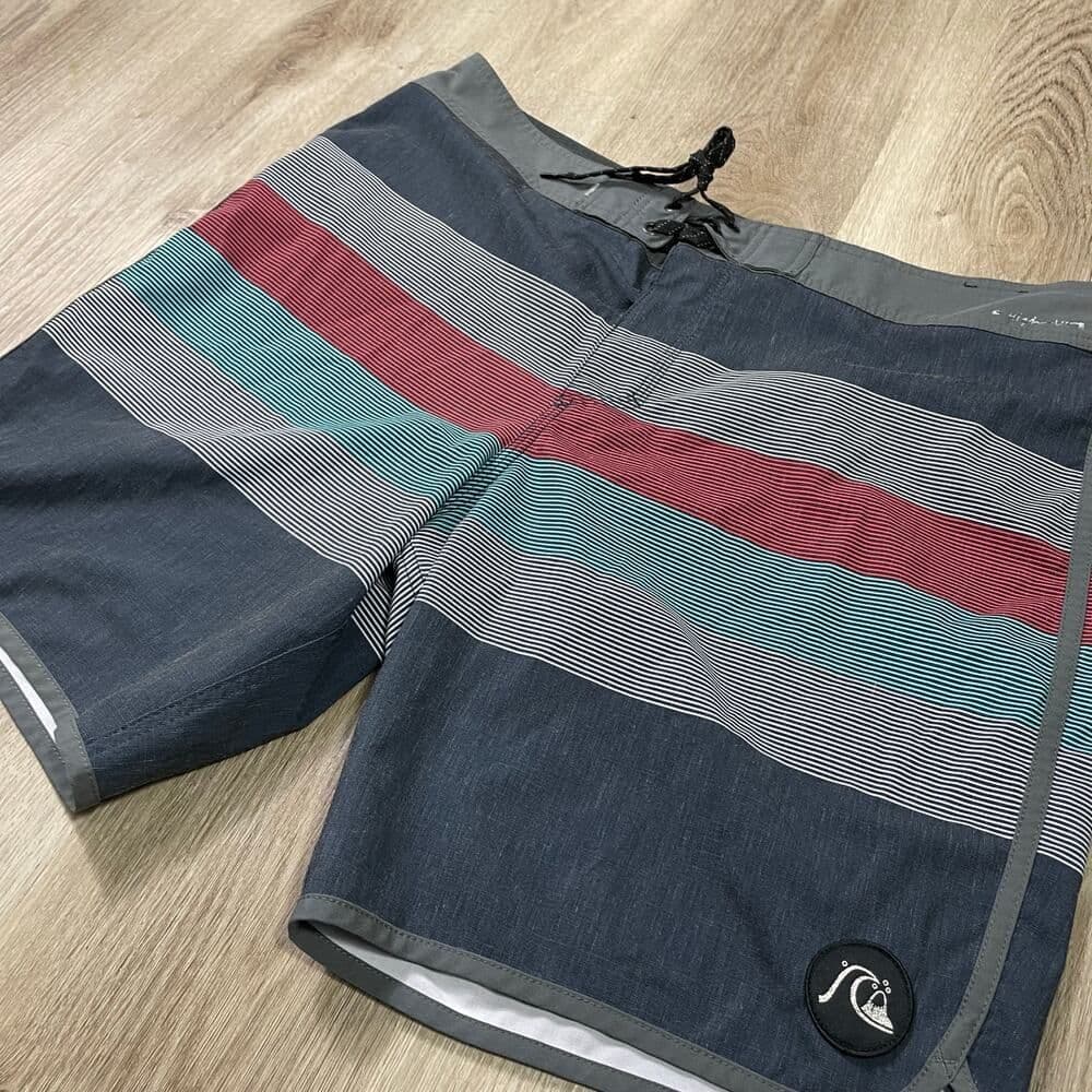 Quiksilver Highline Boardshorts Mens 36 4 Way Stretch Surf Swim Striped - Thumbnail 7