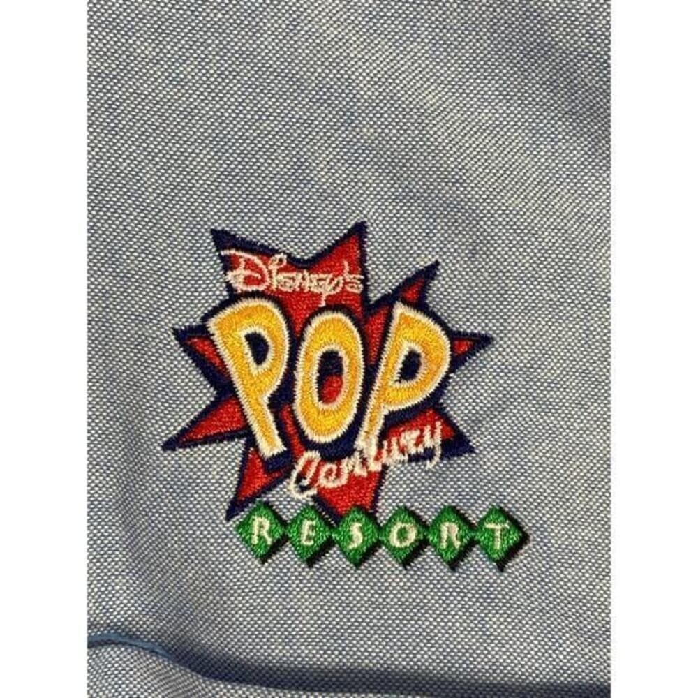 Disney Pop Century Resort Employee Shirt Mens 2XL Button Down Uniform Retired - Thumbnail 4