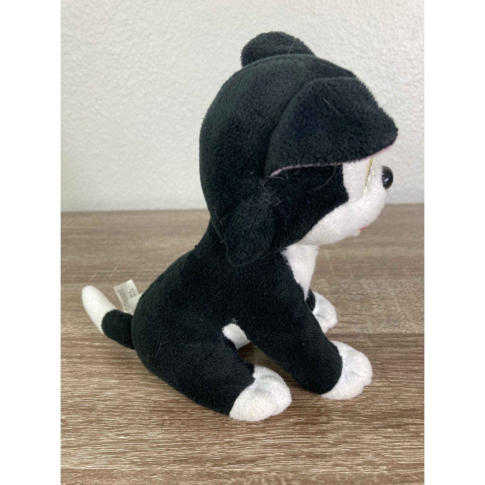 Disney Pinocchio Figaro Cat Plush Stuffed Animal 7" Black & White - Thumbnail 6