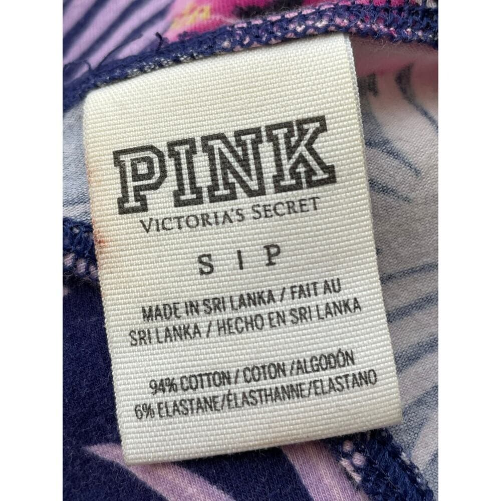 Victoria's Secret PINK Floral Open Back Skater Dress Navy Pink Tropical Size S - Thumbnail 3