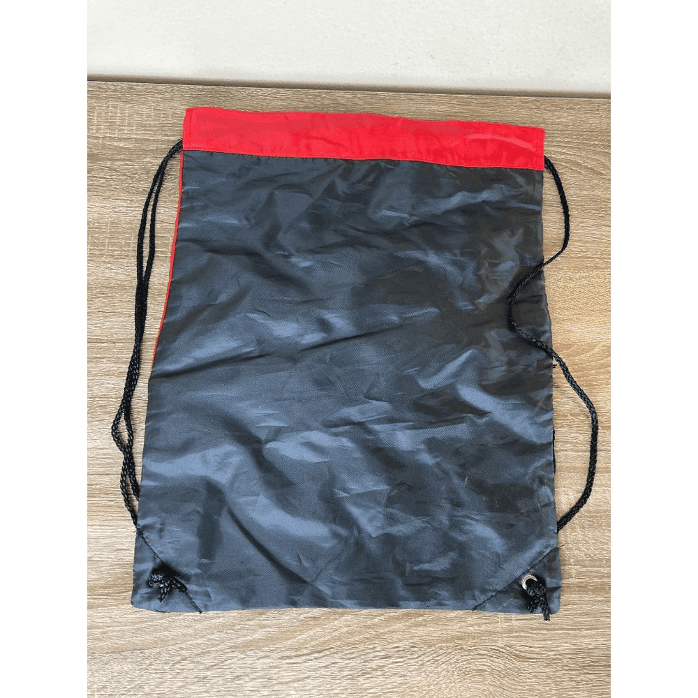Disney Blizzard Beach Olaf Drawstring Backpack Red Black Zip Park Bag - Thumbnail 3