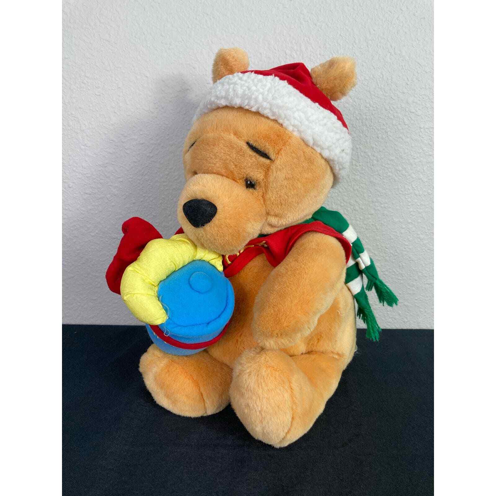 Disney Winnie the Pooh Plush 19 Inch Christmas Holiday Stuffed Bear Toy - Thumbnail 3